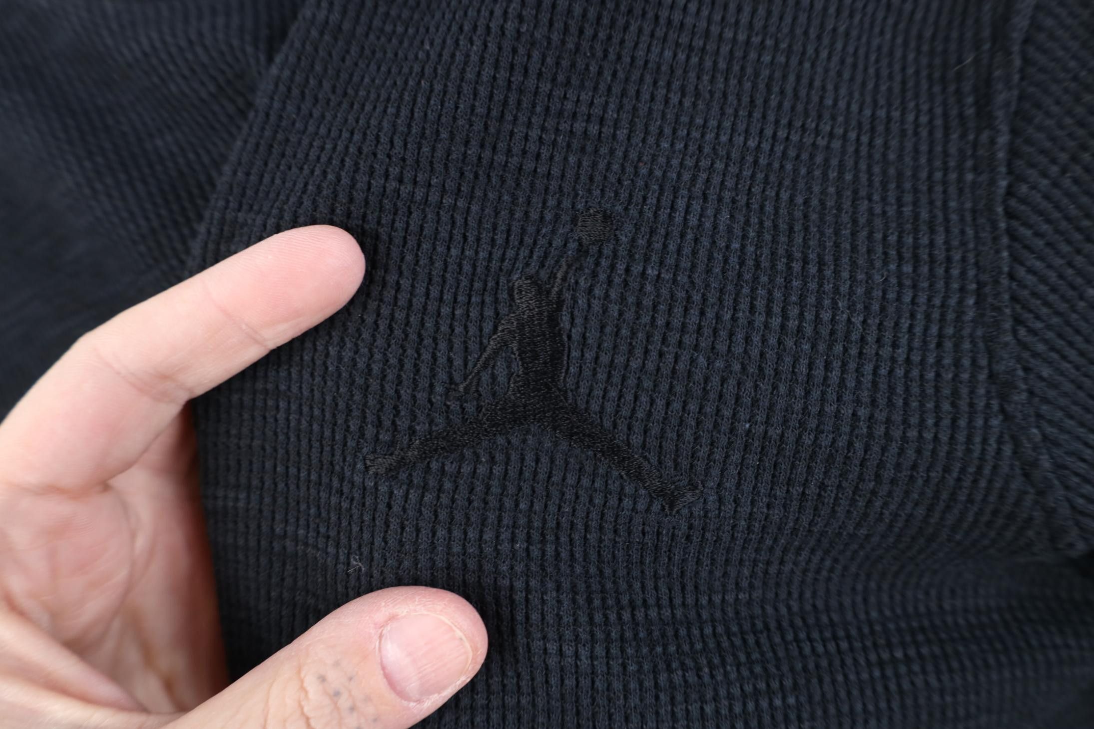 Nike Vintage Y2K Nike Air Jordan Waffle Knit Long Sleeve T-Shirt Size US M / EU 48-50 / 2 - 4 Thumbnail