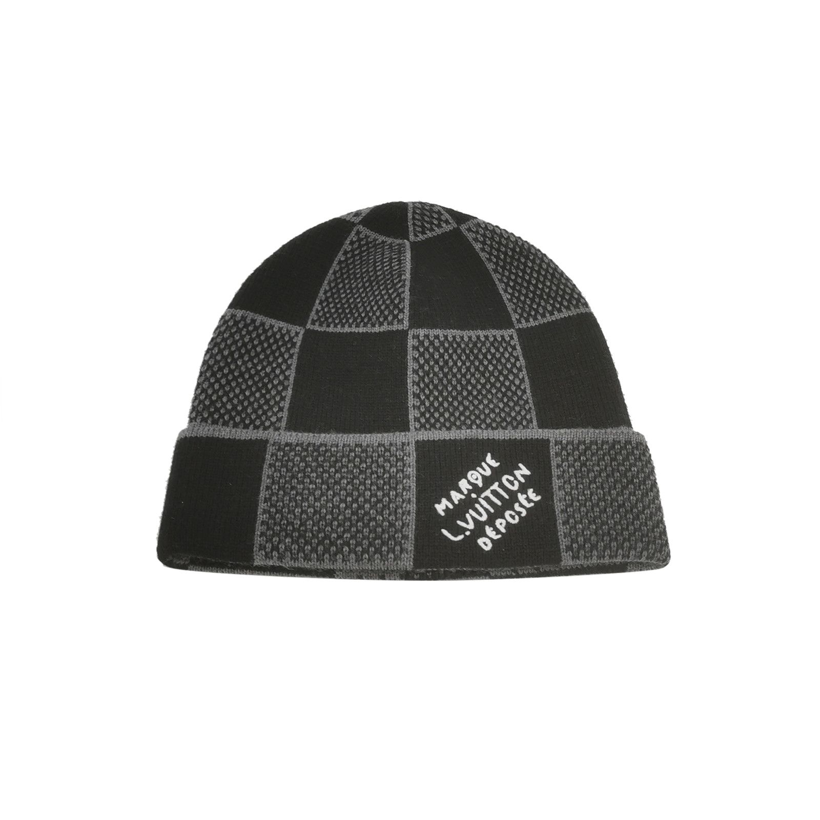 Louis Vuitton Louis Vuitton Damier Heritage Logo Beanie Size ONE SIZE Size ONE SIZE - 1 Thumbnail