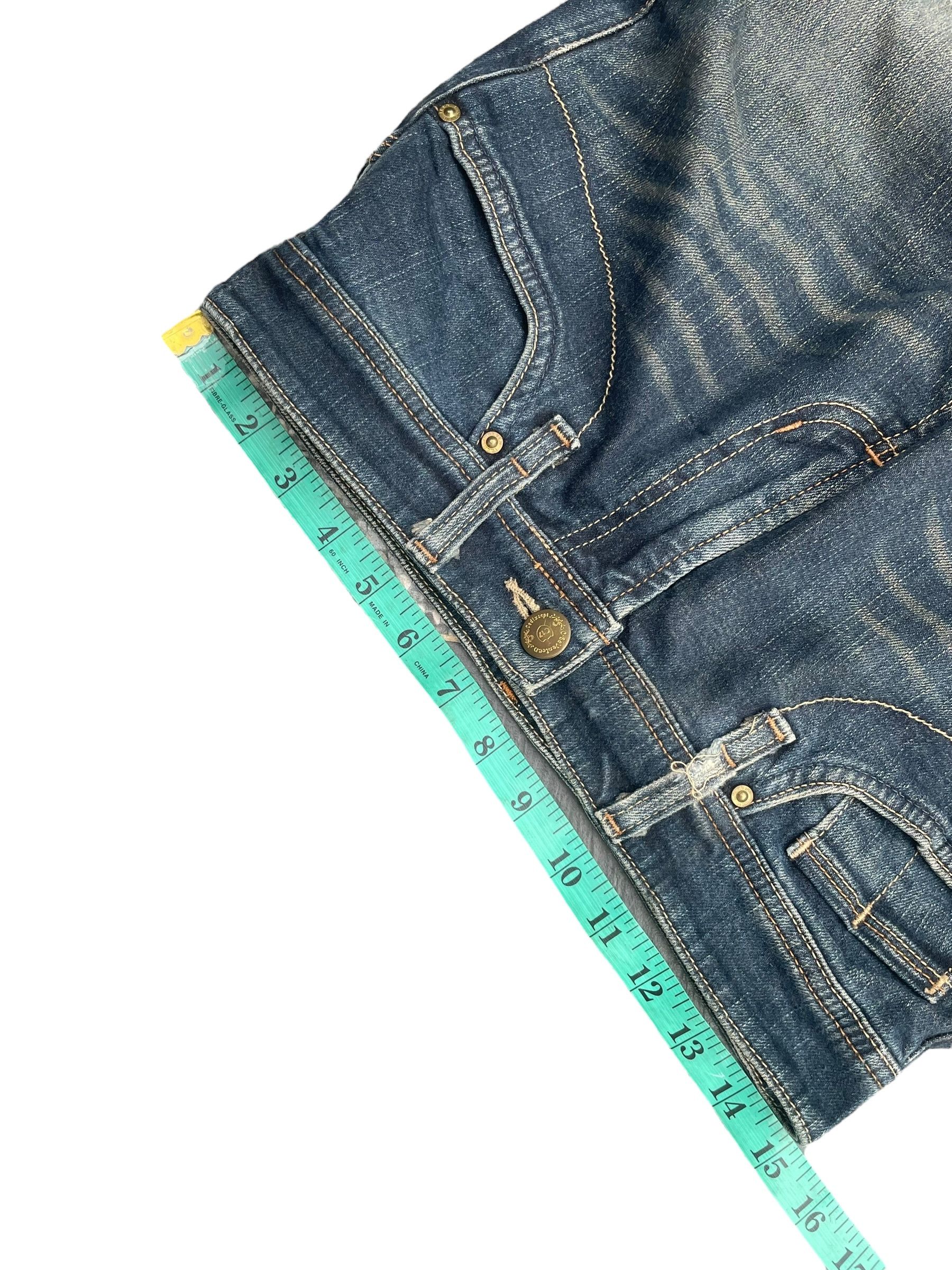 Japanese Brand C-Seventeen Flare Distresed Denim Size 30" / US 8 / IT 44 - 8 Thumbnail