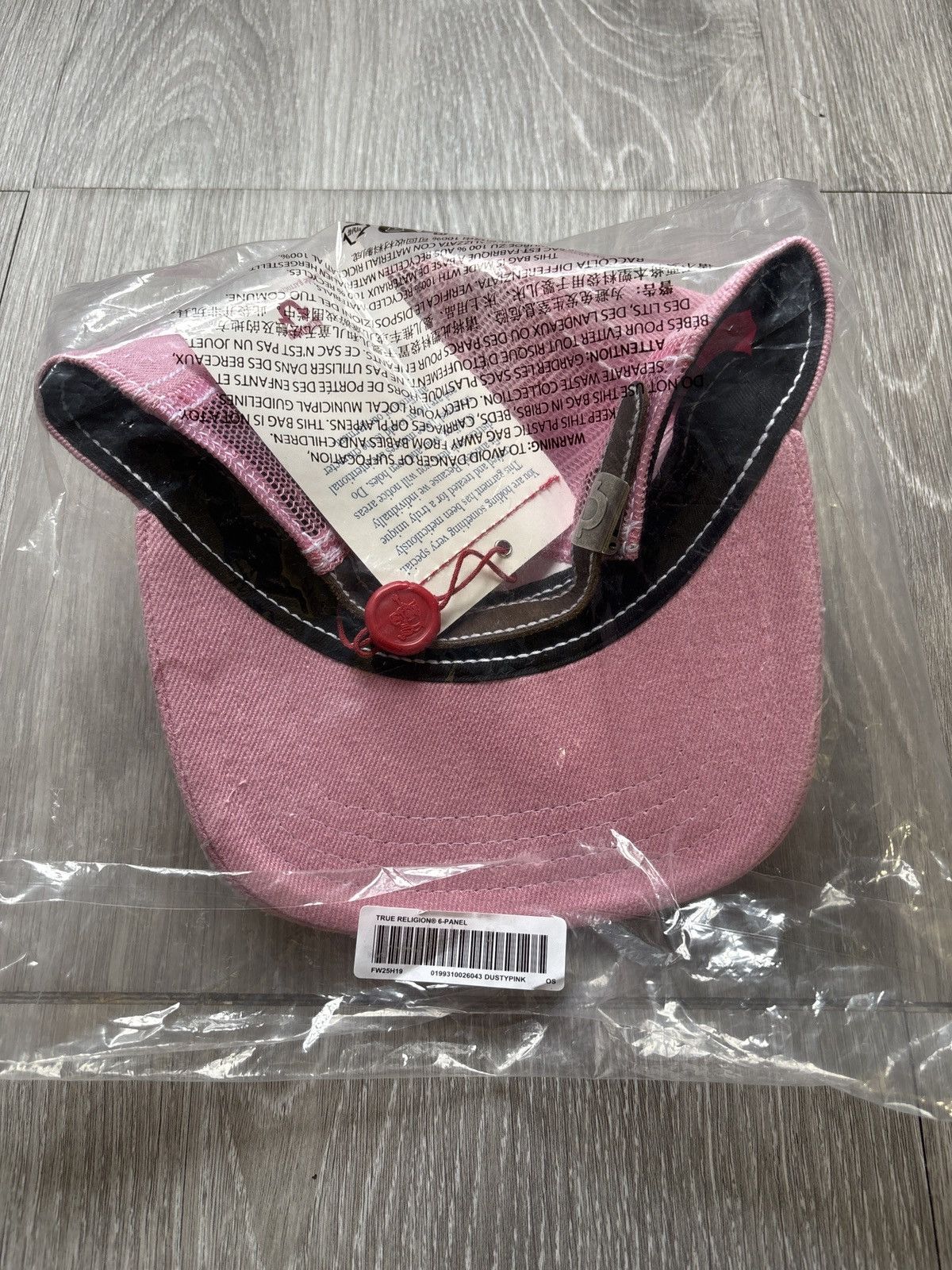 Supreme × True Religion Supreme True Religion 6-Panel Pink Hat FW25 Size ONE SIZE - 4 Thumbnail