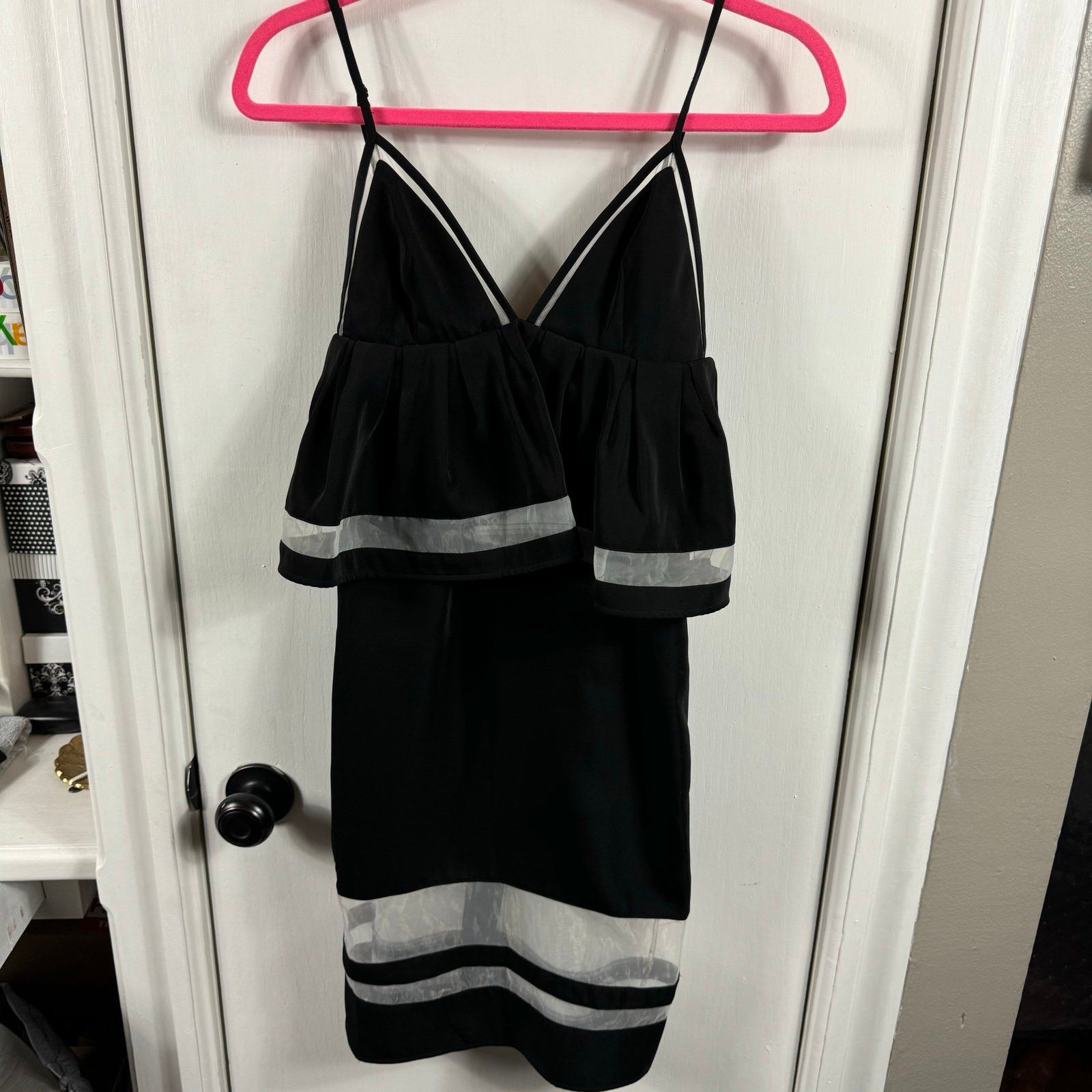 NBD NBD Second Chances Midi Dress in Black tiered knee length d Size XS / US 0-2 / IT 36-38 - 3 Thumbnail