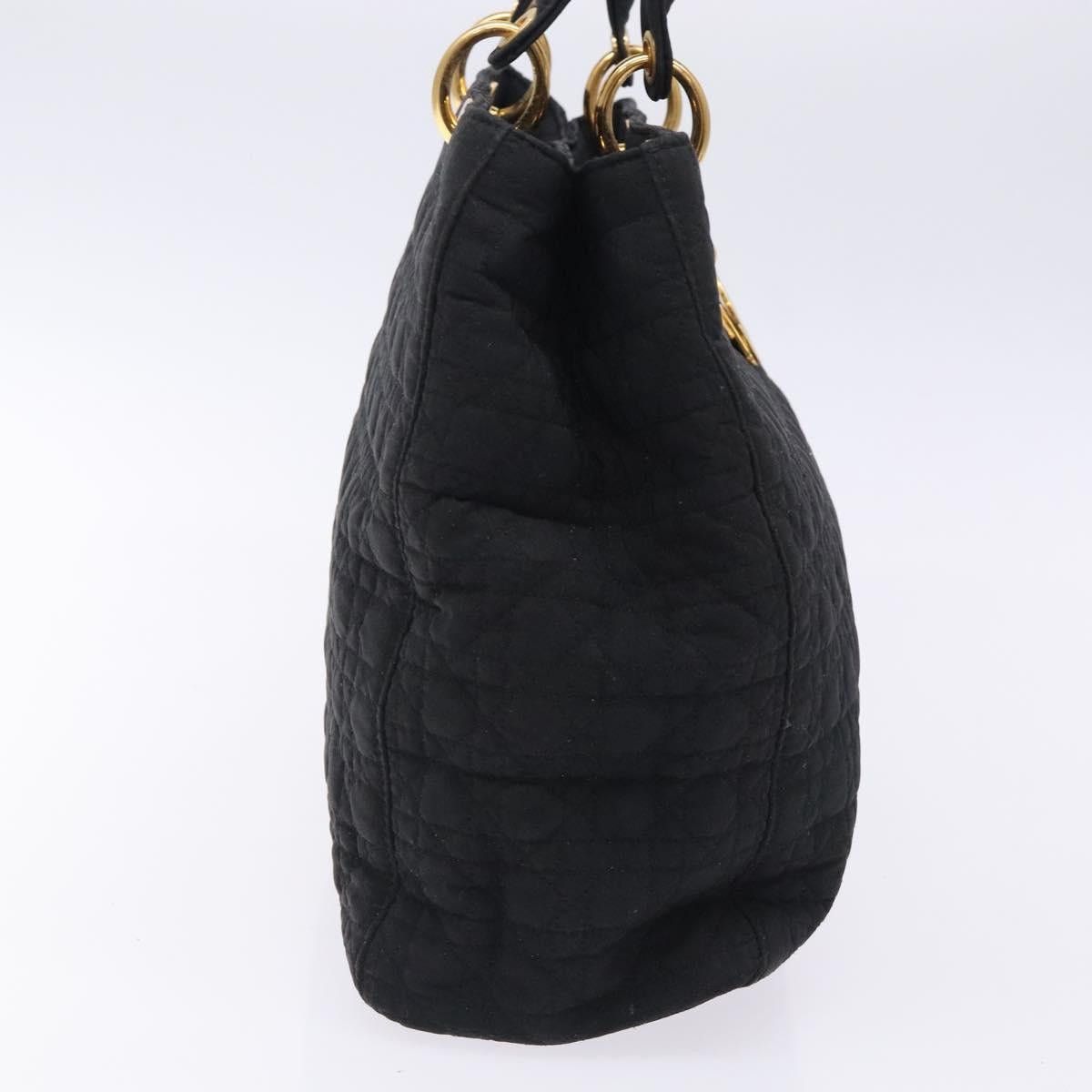 Dior DIOR Canage Hand Bag Nylon Black Gold Size ONE SIZE - 5 Thumbnail
