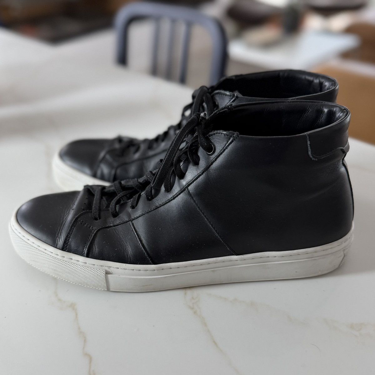 Greats Greats Leather High-Tops with elastic laces Size US 11.5 / EU 44-45 - 1 Thumbnail