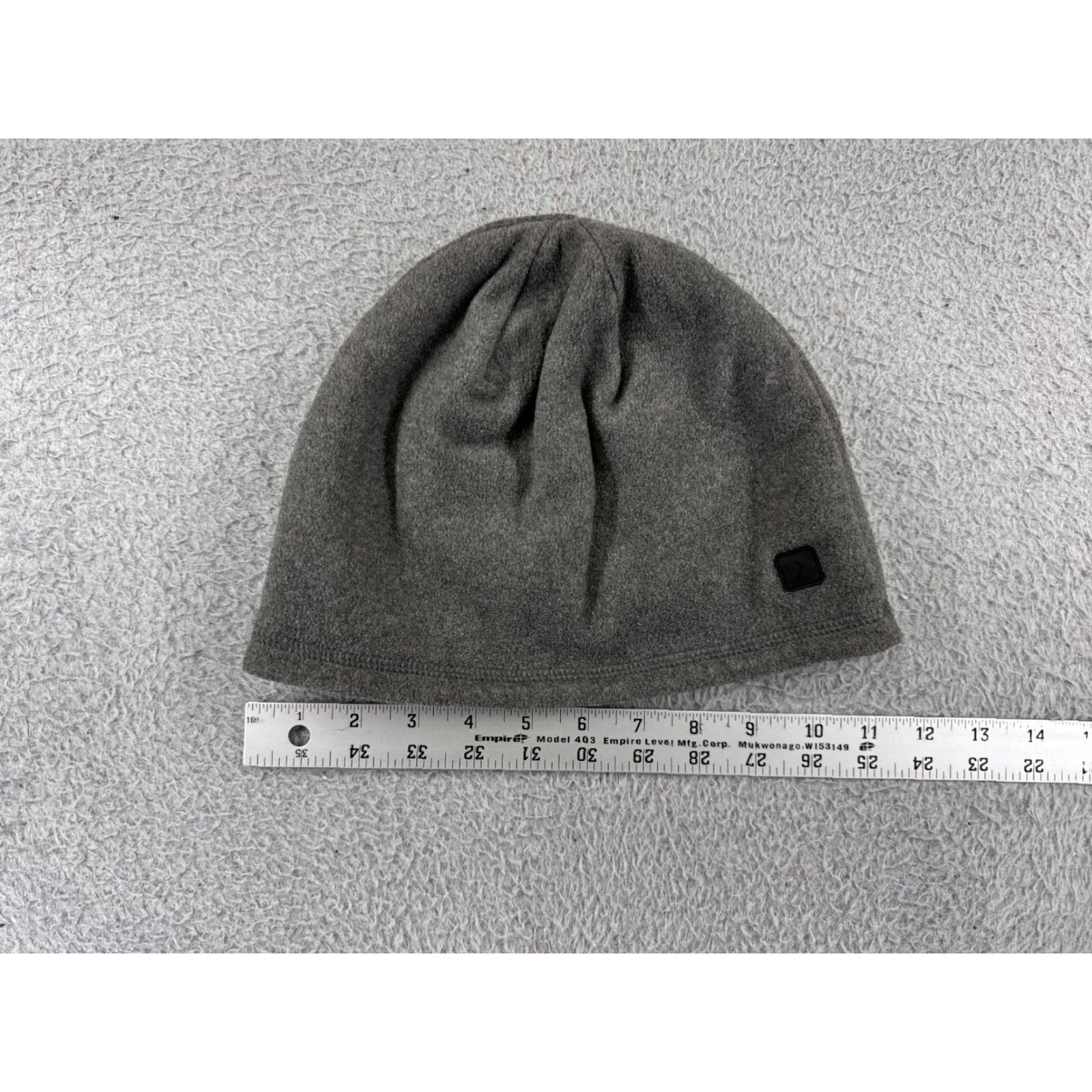 Vintage Hat Adult One Size Gray 100% Polyester Fleece Logo Ski Snow Winter Warm Beanie Toque Size US M / EU 48-50 / 2 - 2 Thumbnail