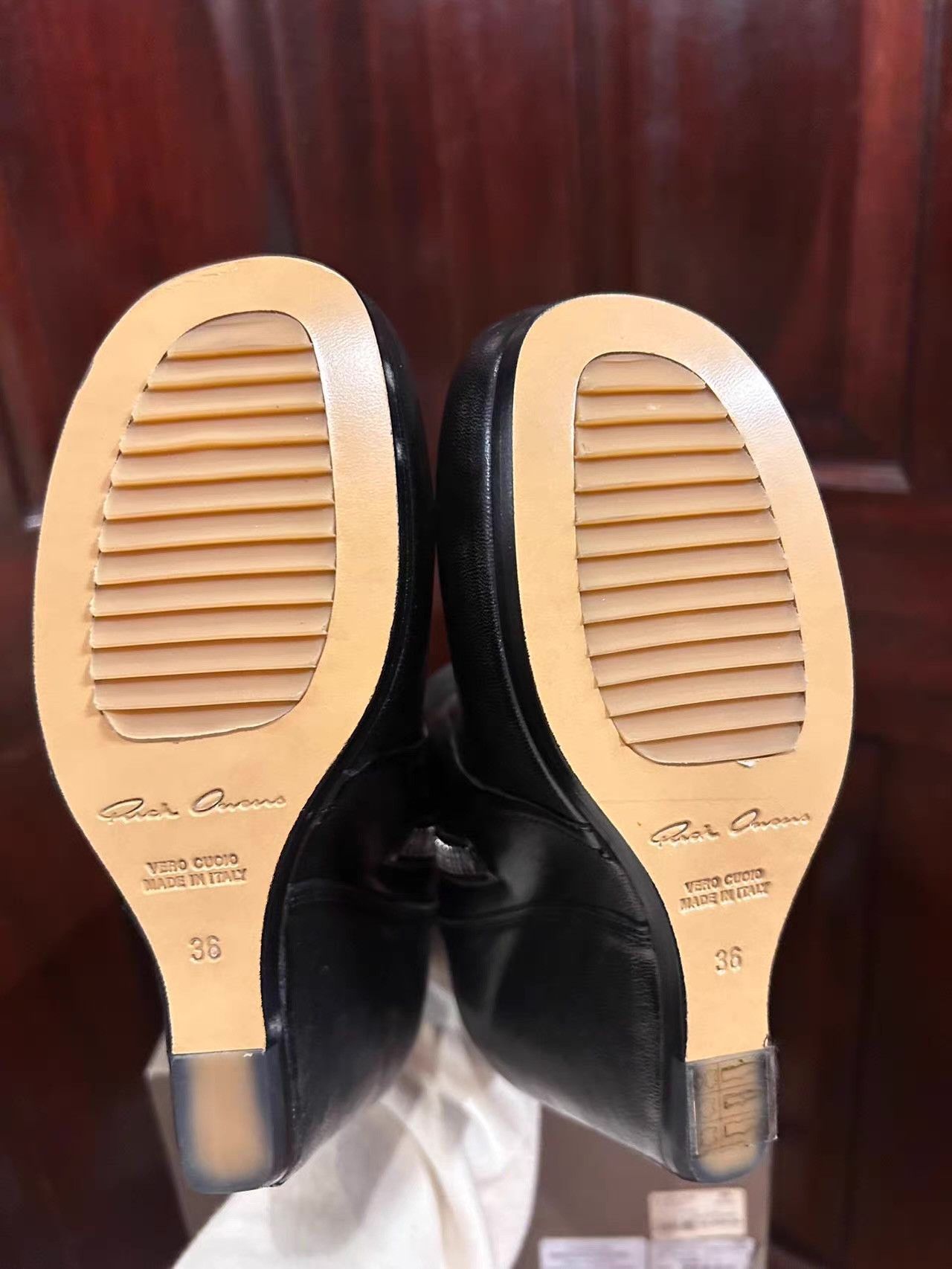 Rick Owens Rick Owens Women's Black Classic Wedge Boots Ｑ25 Size US 6 / IT 36 - 5 Thumbnail
