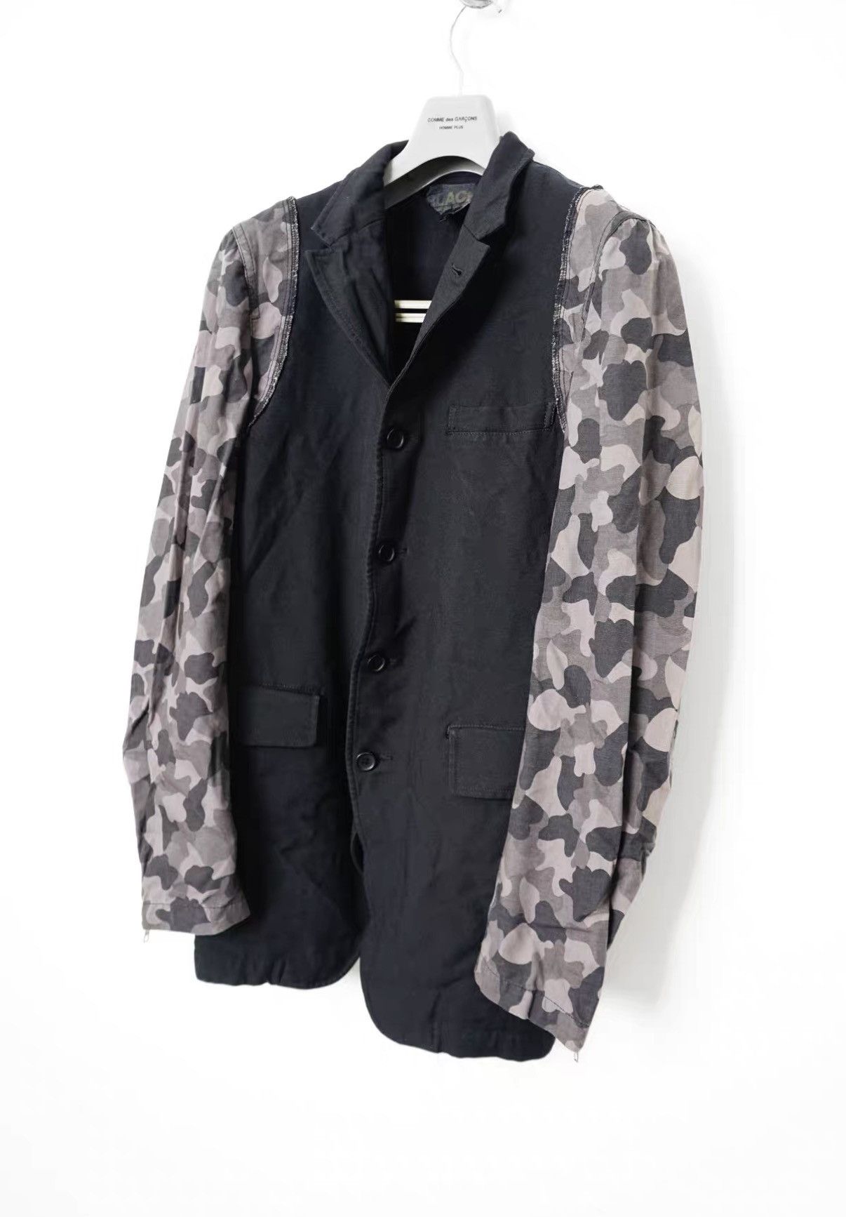 Comme des Garcons Comme des Garçons Blazer with Camouflage Panel Sleeves Size US S / EU 44-46 / 1 - 2 Thumbnail