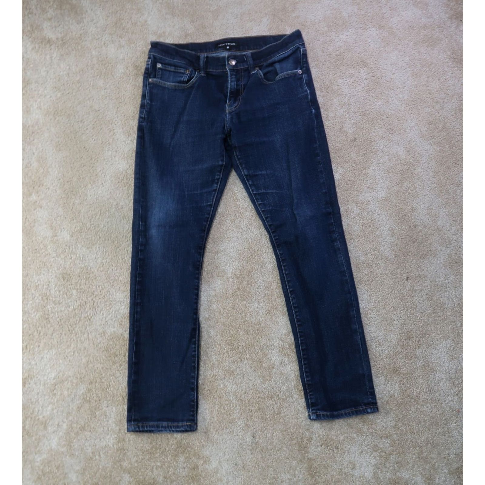 Lucky Brand Lucky Brand 110 Slim Straight Jeans Men's 31x30 Blue Denim Stretch Size US 31 - 2 Thumbnail