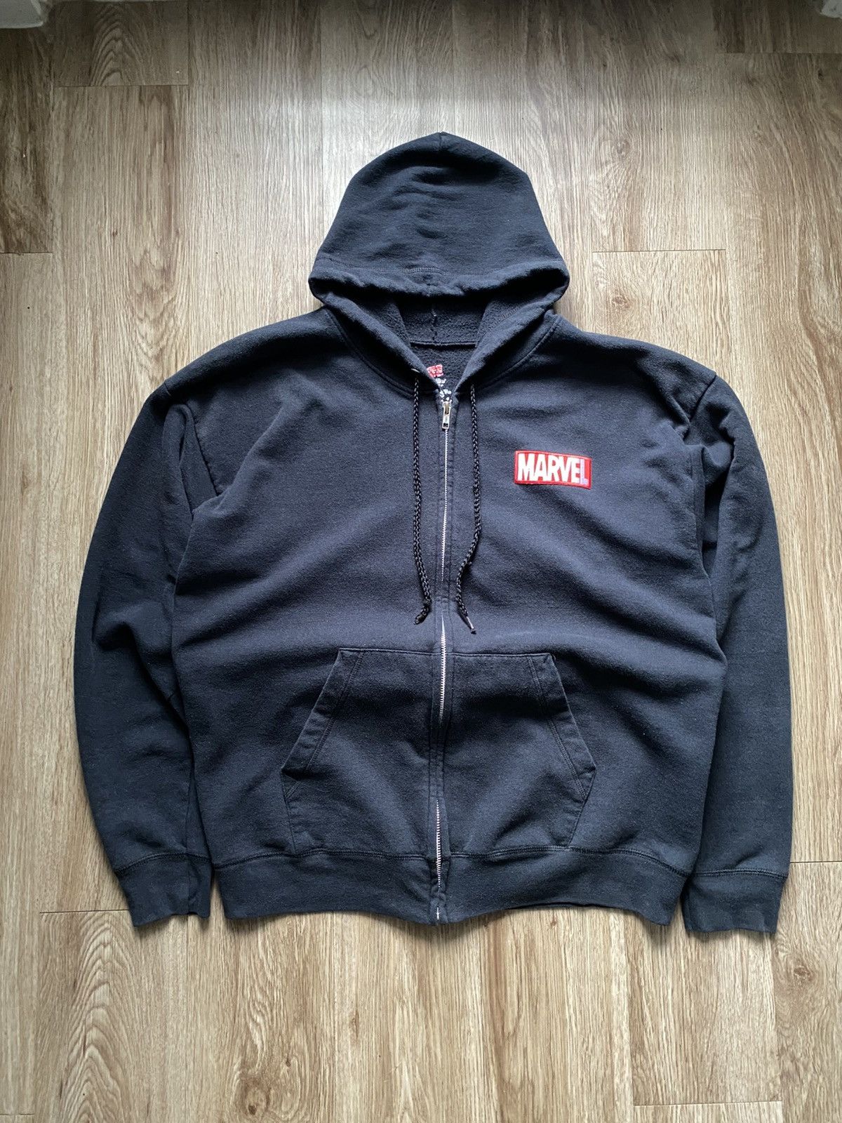 Marvel Comics Y2K Marvel Comics Logo Zip Up Hoodie Size US L / EU 52-54 / 3 - 5 Thumbnail