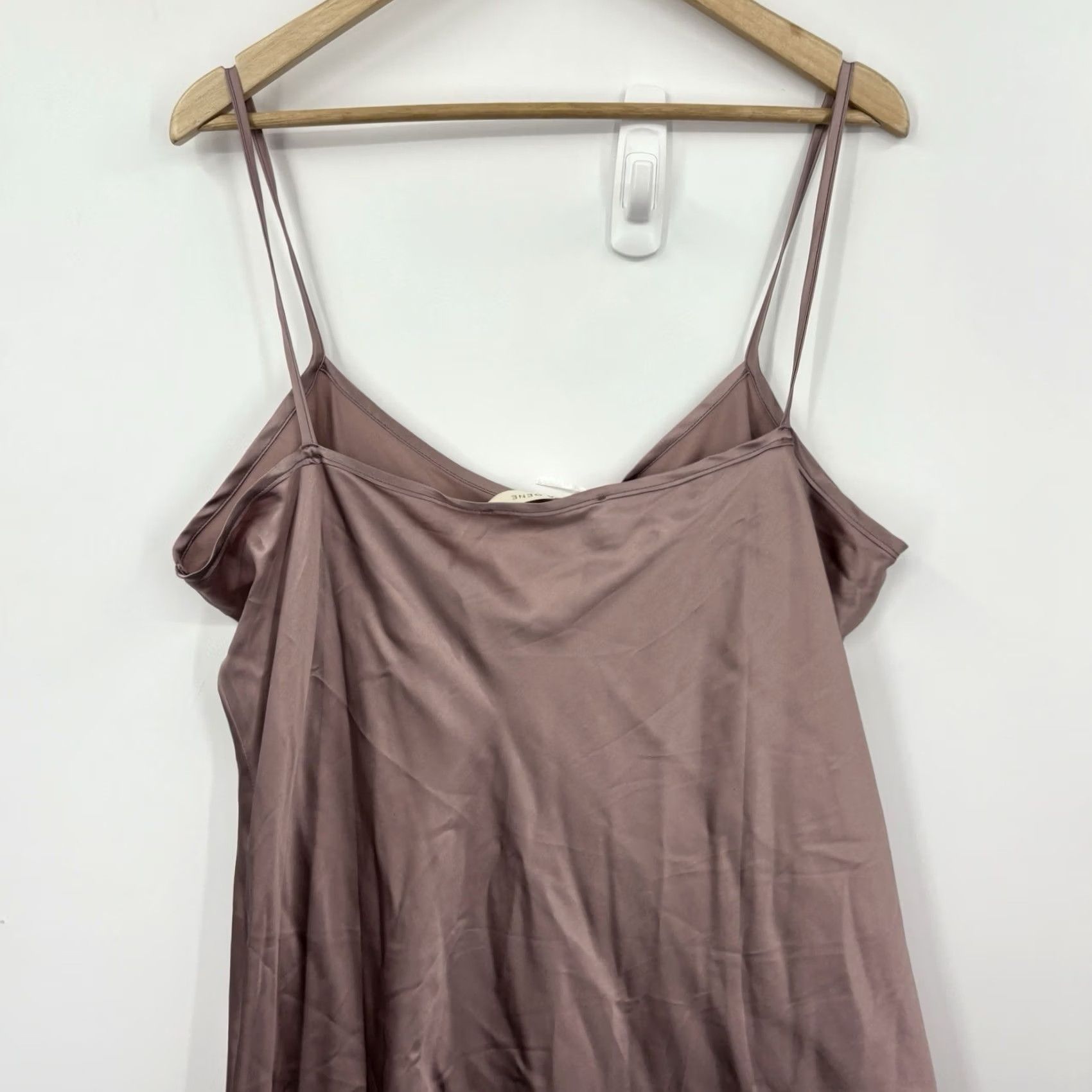 Vintage VINTAGE Lora Gene Midi Silk Slip Dress Pink Satin Luxury Sustainable Women 14 Size XL / US 12-14 / IT 48-50 - 8 Thumbnail