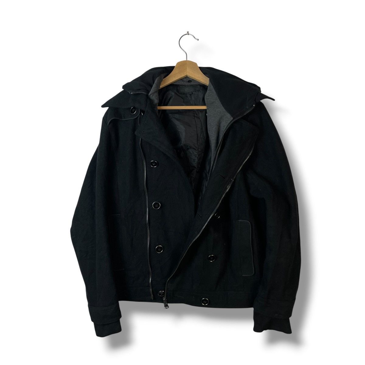 If Six Was Nine 🇯🇵 IN THE ATTIC DOUBLE LAYER PUNK GOTHIC WOOL JACKET Size US L / EU 52-54 / 3 - 1 Thumbnail