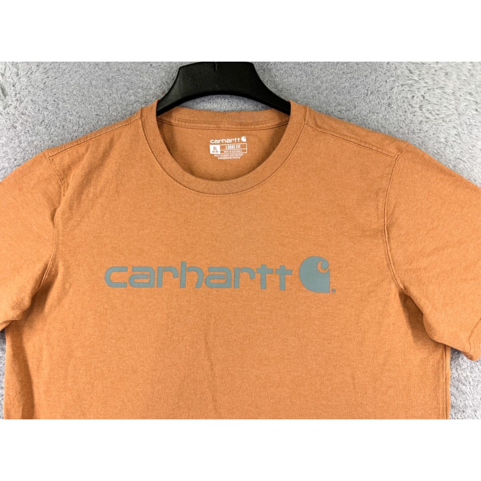 Carhartt Carhartt Shirt Womens XL Orange Short Sleeve Crew Neck Cotton Blend Jersey Size XL / US 12-14 / IT 48-50 - 4 Thumbnail
