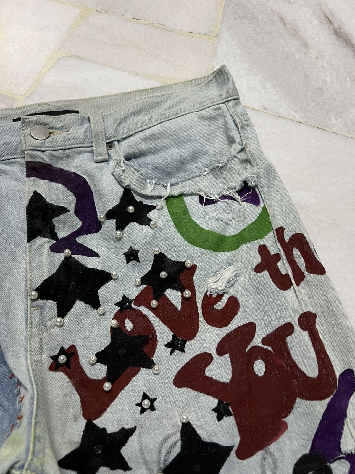 If Six Was Nine × Seditionaries × Uniqlo UNIQLO CROPPED PUNK JEANS Size US 30 / EU 46 - 7 Thumbnail