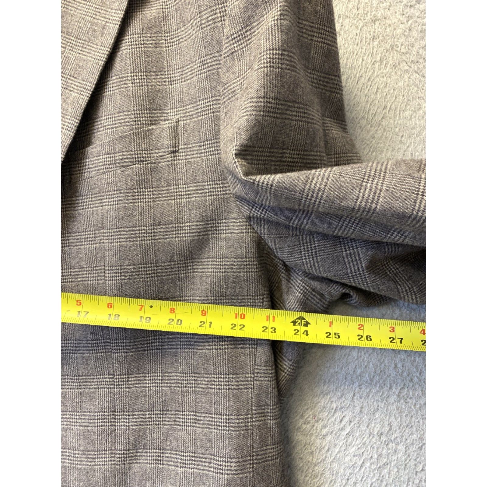 Banana Republic Banana Republic Blazer Jacket Glen Plaid Gents 50 R Brown Unstructured /149-21 Size 50R - 4 Thumbnail