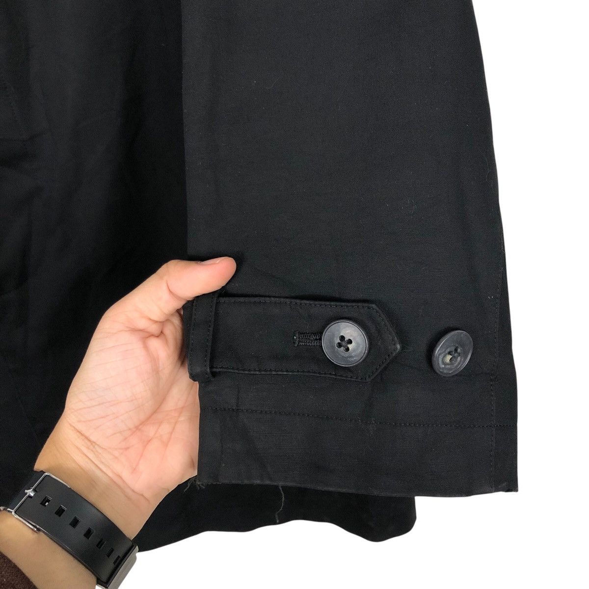 Japanese Brand SHIPS Archival Noir Tech-Twill Overcoat Issey Miyake Size US M / EU 48-50 / 2 - 17 Thumbnail
