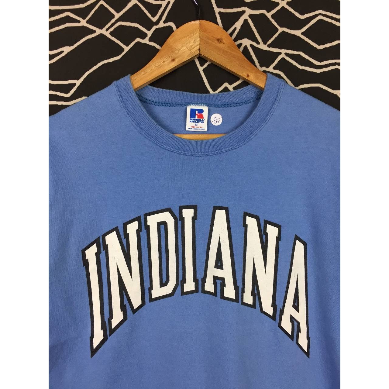 Russell Athletic × Vintage Vtg Russell Athletic Indiana Spell Out Logo Made In Usa Tee Size US M / EU 48-50 / 2 - 3 Thumbnail