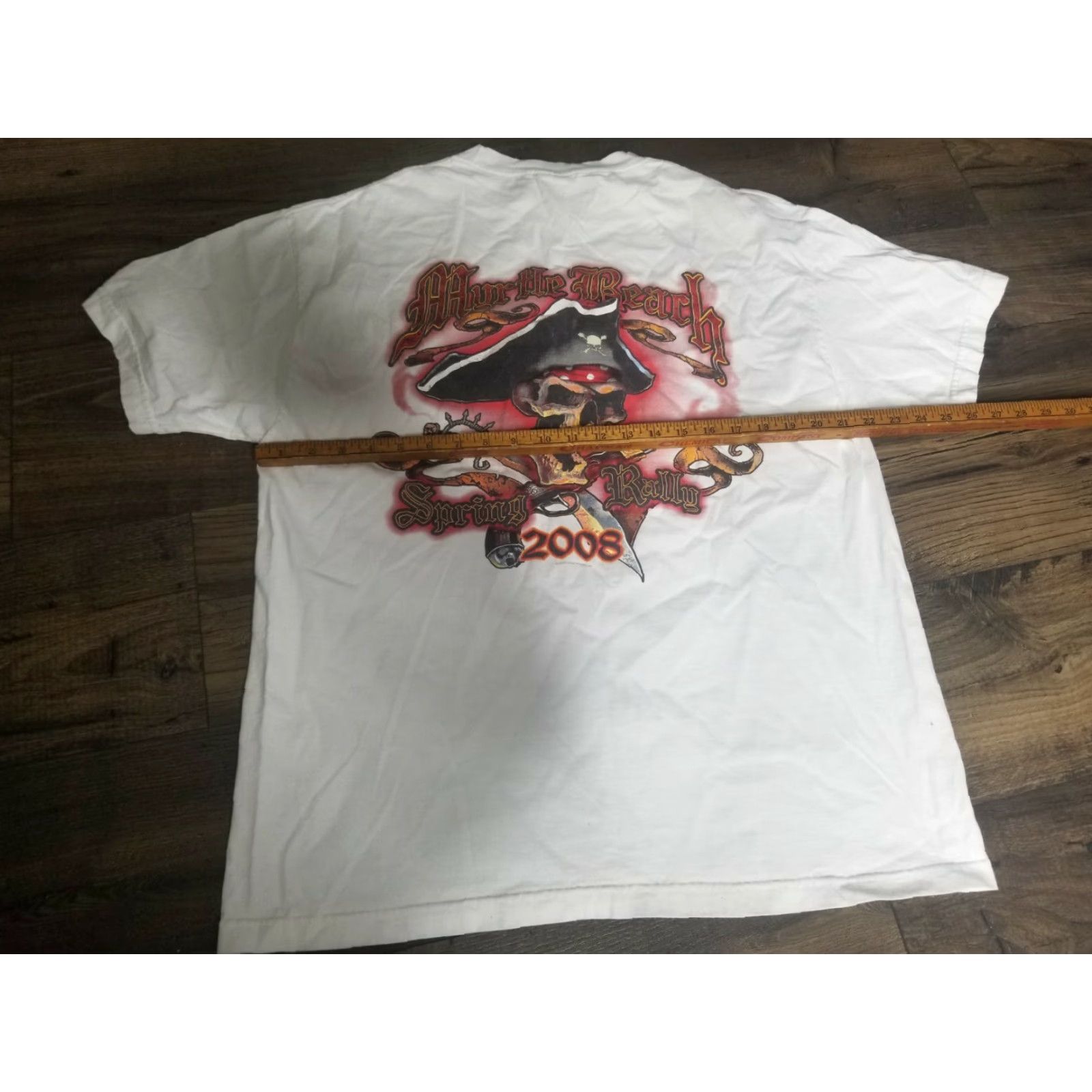 Doublet MENS XL Myrtle Beach Spring Rally 2008 Skull Double Sided T Shirt Size US XL / EU 56 / 4 - 2 Thumbnail