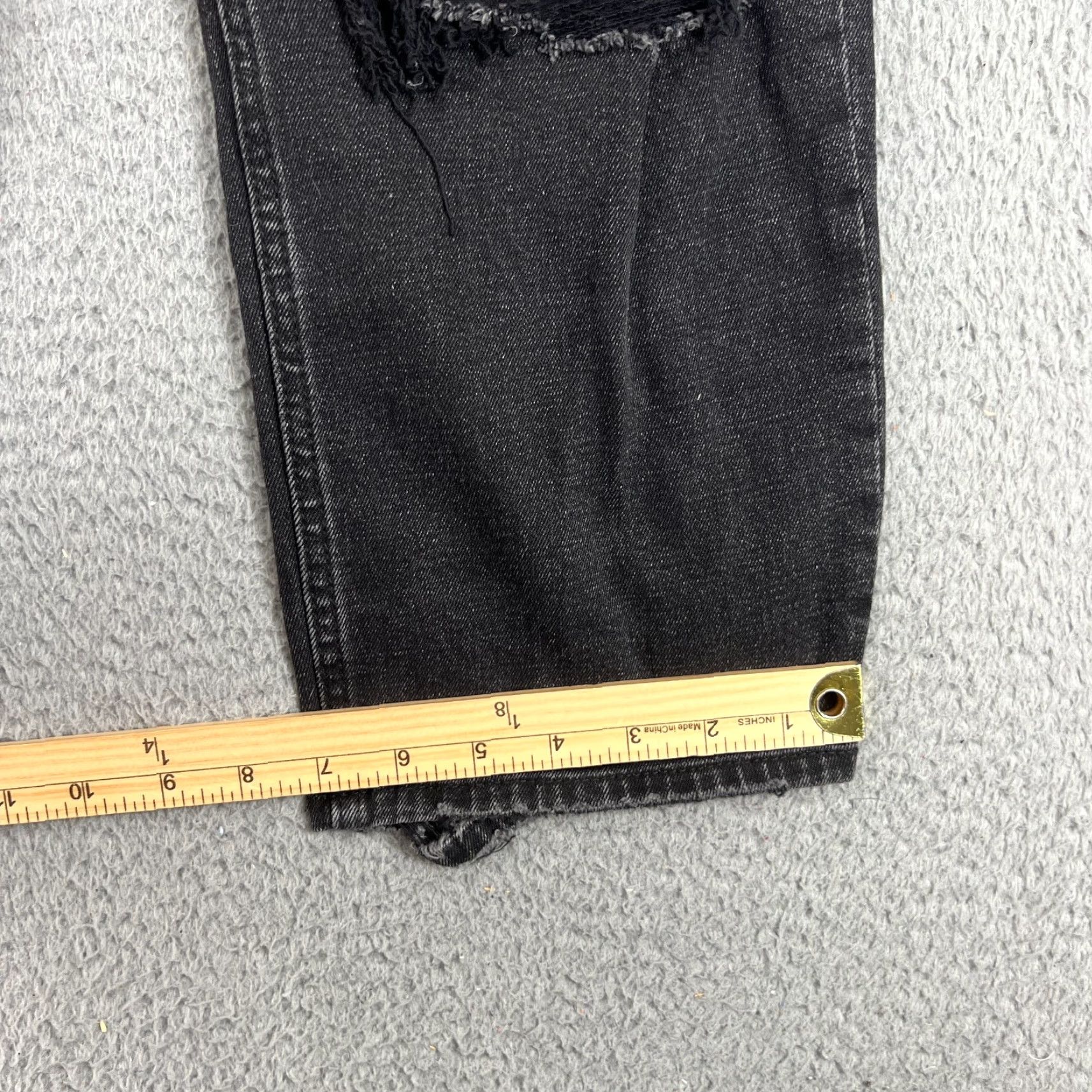 Abercrombie & Fitch Abercrombie & Fitch Jeans Regular Womens Size 8 Black High Rise Straight Inseam 22in Vintage No N/A? Size 30" / US 8 / IT 44 - 3 Thumbnail