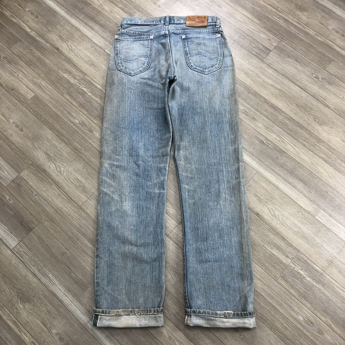 Sugar Cane 🇯🇵90s Vintage Sugar Cane Selvedge Faded Jeans Japanese Brand Size US 30 / EU 46 - 25 Thumbnail