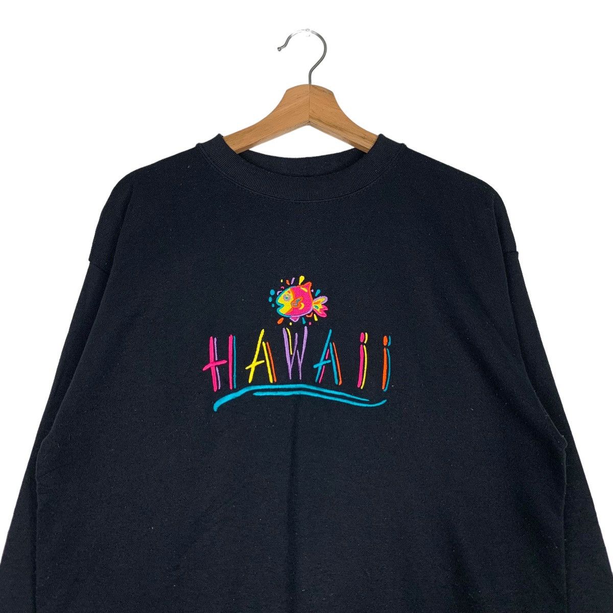 Vintage HRLA Los Angeles Hawaii Big Logo Sweatshirt #0695-C32 Size US M / EU 48-50 / 2 - 2 Thumbnail