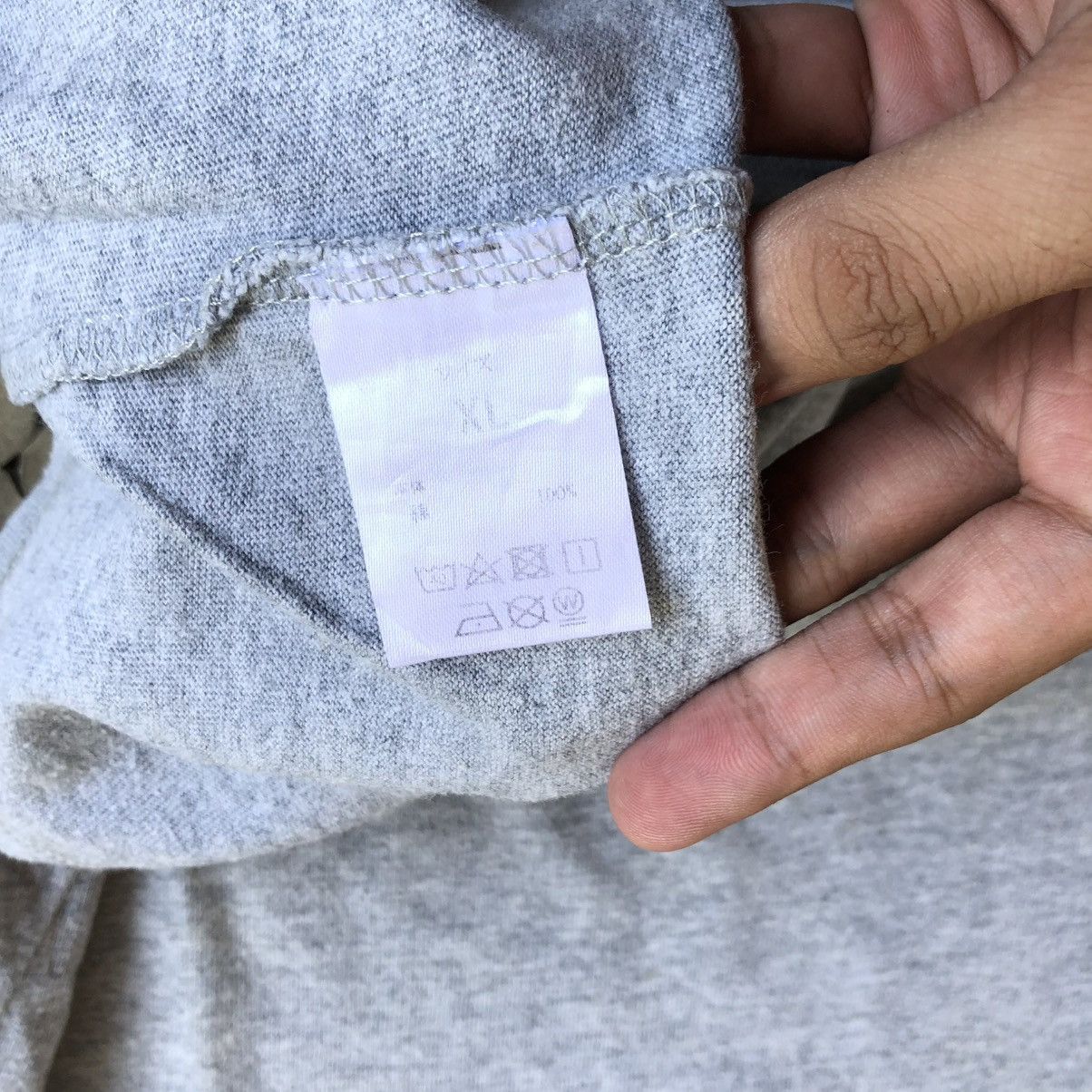 Number (N)ine Vintage Number (N)ine Spell Out Box Logo T-shirt Grey Size US L / EU 52-54 / 3 - 12 Thumbnail