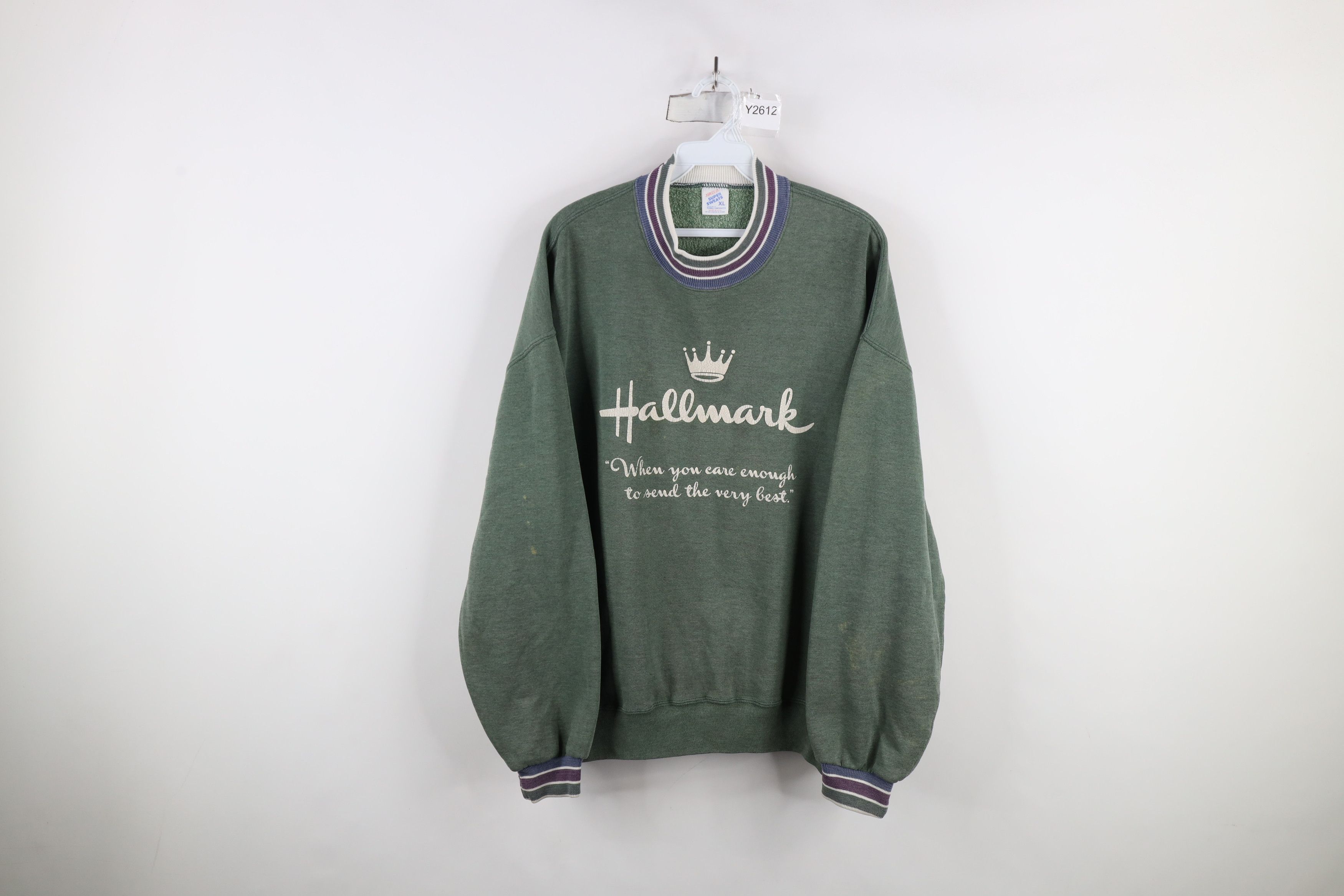 Vintage Vintage 90s Streetwear Hallmark Crewneck Sweatshirt USA Size XL / US 12-14 / IT 48-50 - 1 Thumbnail