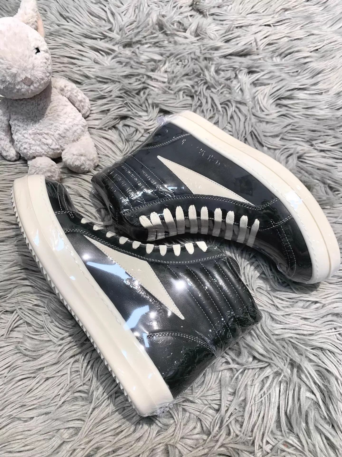 Rick Owens Rick Owens 24FW Mainline Glossy Cowhide Sneaker Forest Green Size US 6 / EU 39 - 6 Thumbnail