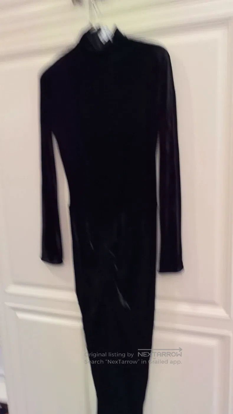 Other Alaia Black Velvet Dress with Front Slit Design Size XS / US 0-2 / IT 36-38 - 1 Thumbnail