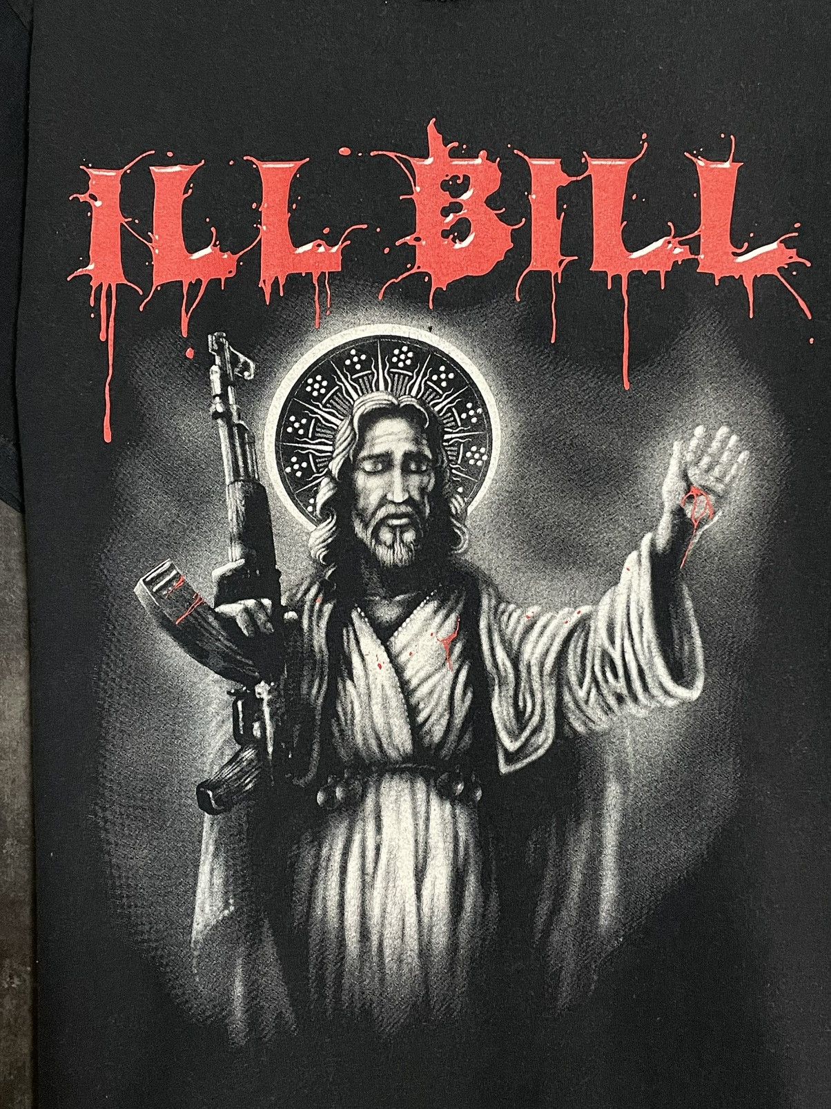 Vintage Vintage Faded Ill Bill Jesus Religion Weapon Death T-shirt Size US M / EU 48-50 / 2 - 6 Thumbnail