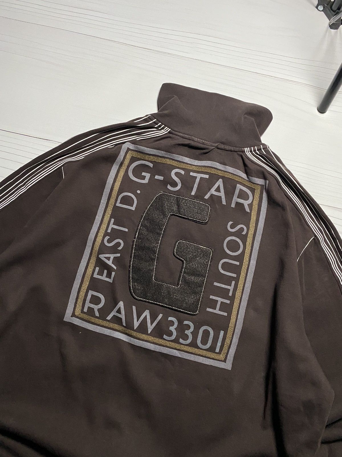 G-Star Vintage G Star Raw faded brown y2k zip sweatshirt Size US L / EU 52-54 / 3 - 12 Thumbnail