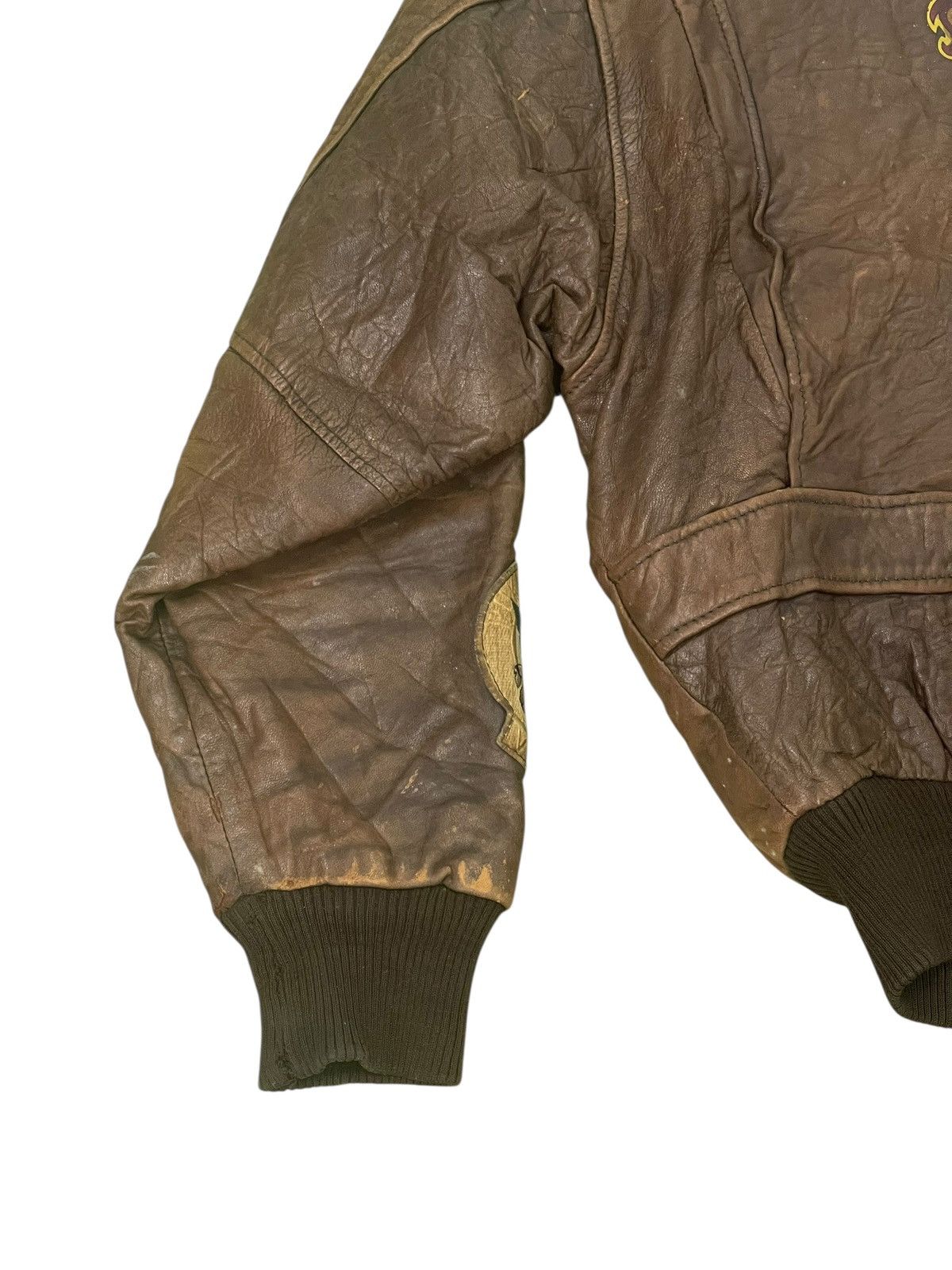 Avirex Vtg 80s Leather Jacket Avirex Cowboy Girl 2🟦 Size US L / EU 52-54 / 3 - 3 Thumbnail