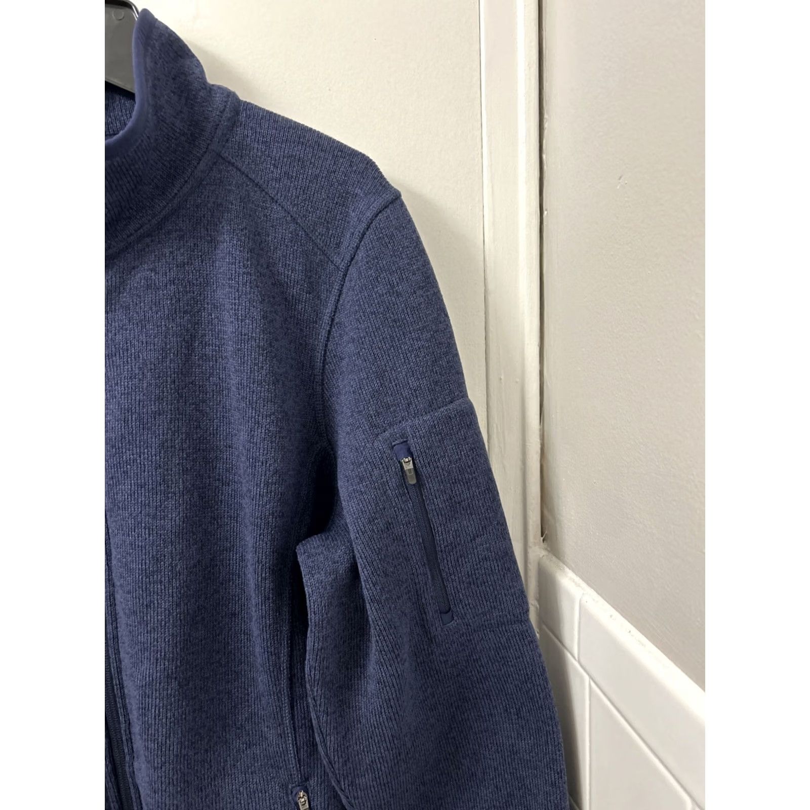 Vintage LL Bean Sweater Fleece Jacket Womens XL Navy Blue Full Zip Coat Womens XL Navy Blue Full Zip Jacket Size XL / US 12-14 / IT 48-50 - 4 Thumbnail