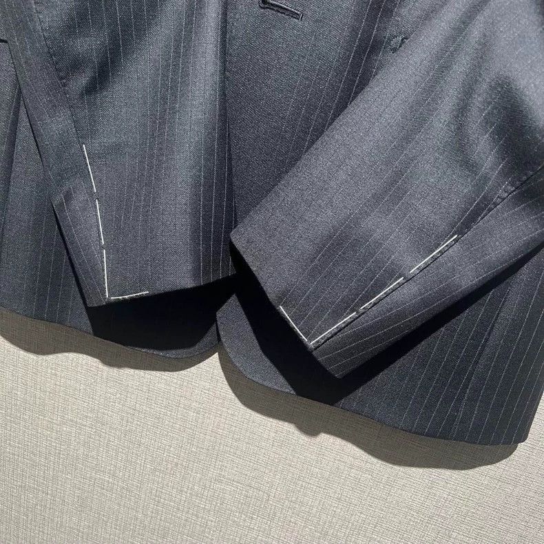 Wacko Maria wacko maria Charcoal black striped suit three-piece suit 25 Size 42R - 4 Thumbnail