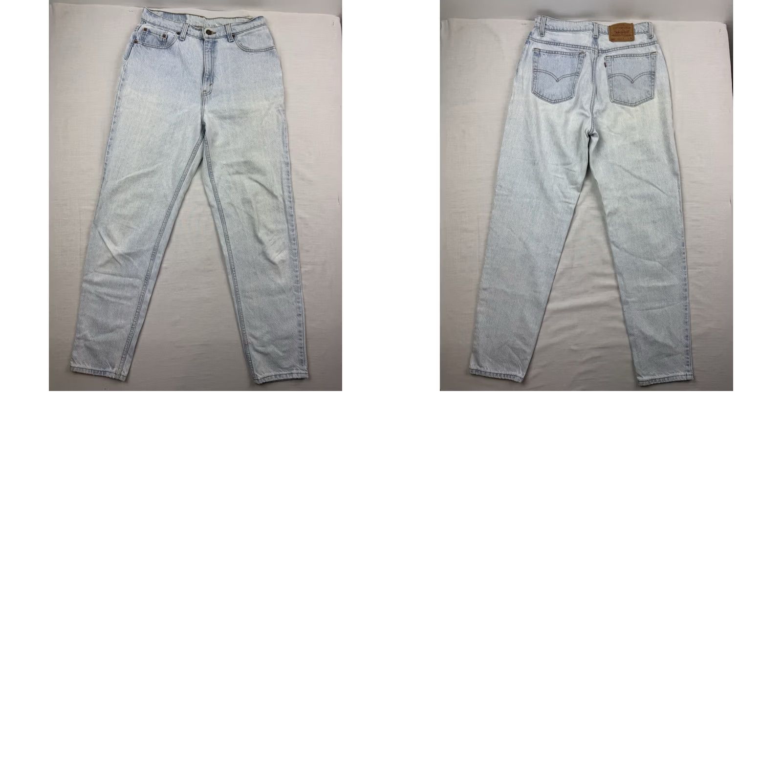 Levi's VINTAGE Levis 521 Jeans Womens 12 MED Tapered High Waist Hipster 90s USA Size 34" / US 12 / IT 48 - 10 Thumbnail