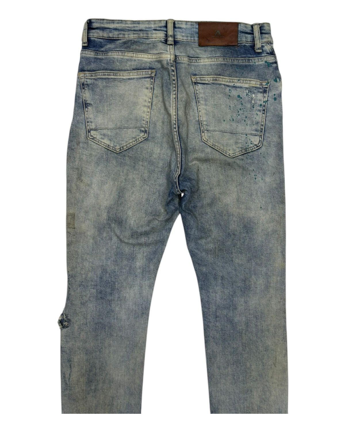 Yasuyuki Ishii Ripped THRASHED Distress Painter Acid Wash Zara Skinny Jeans Size US 30 / EU 46 - 6 Thumbnail