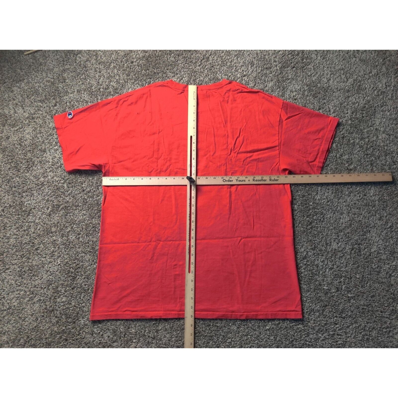Champion Champion Shirt Adult Mens XL Red White Spell Out Logo Size US XL / EU 56 / 4 - 11 Thumbnail