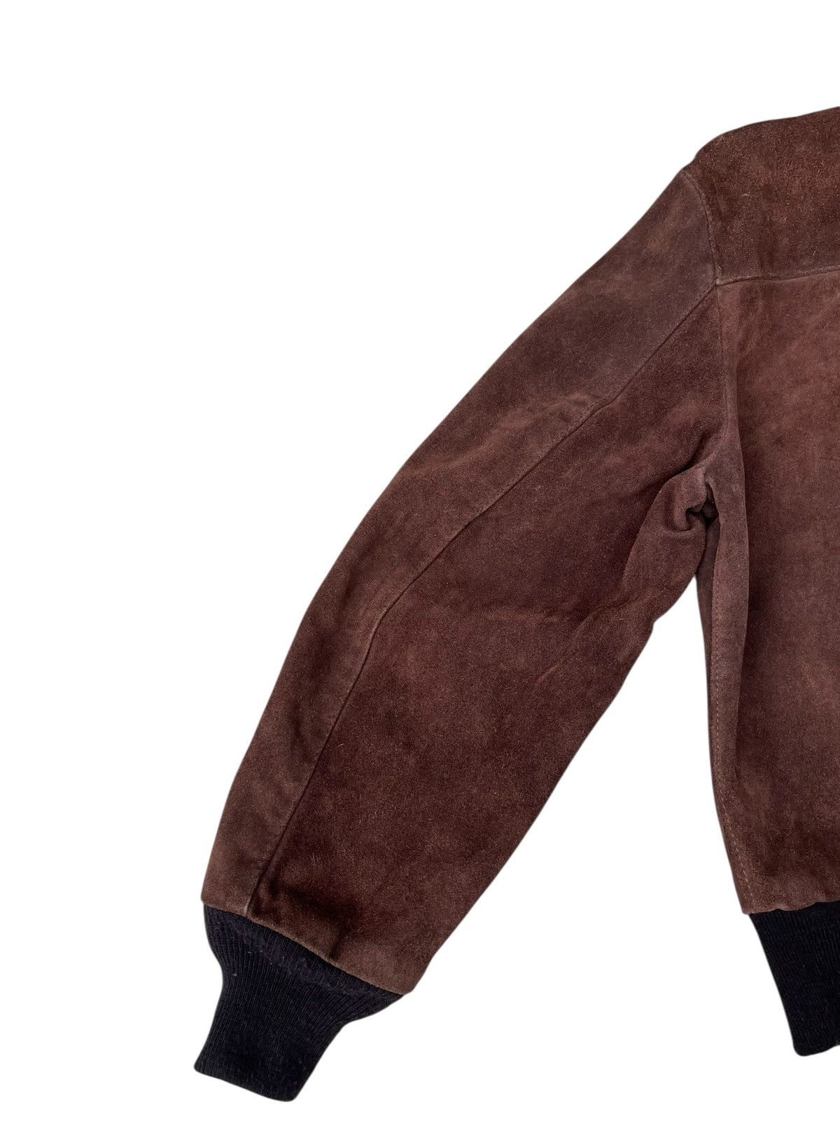 Schott 80s Schott Brown Suede Leather Bomber Jacket Size US L / EU 52-54 / 3 - 21 Thumbnail