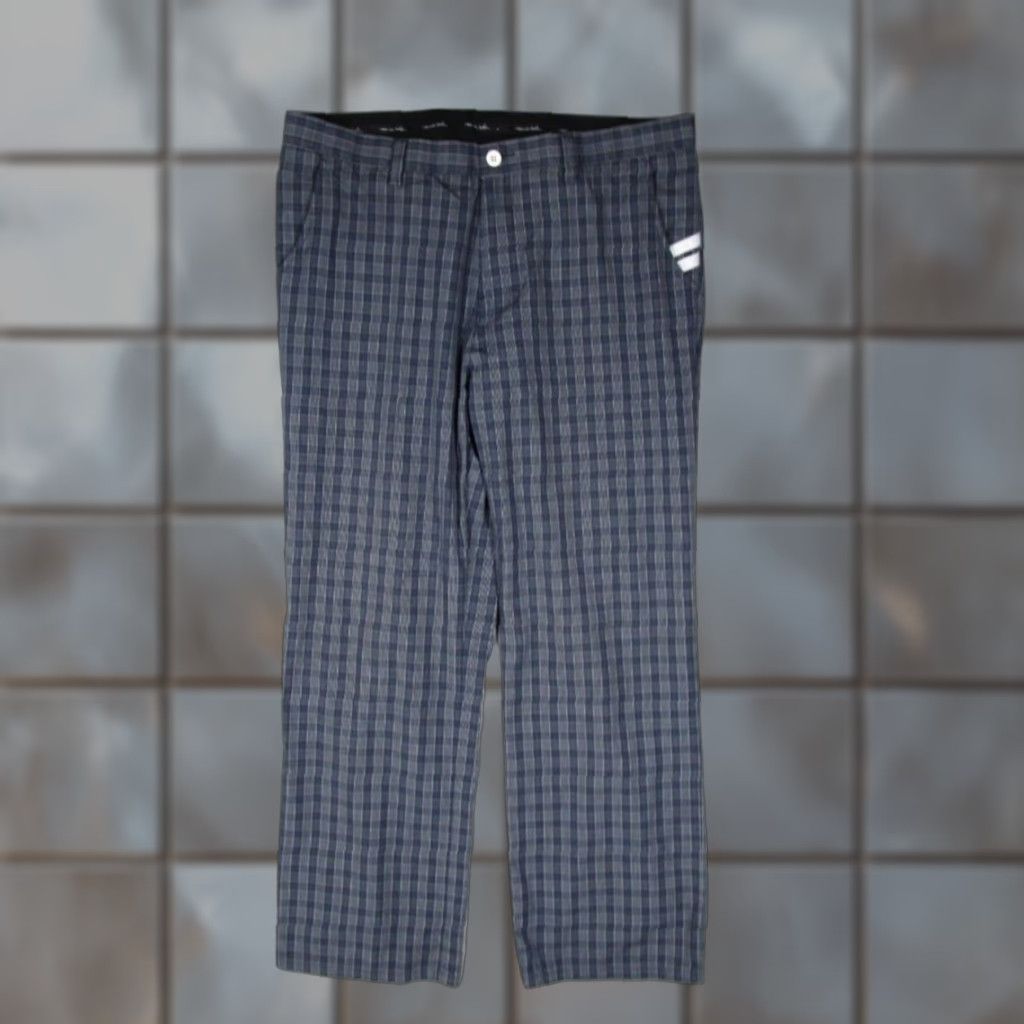 TravisMathew Travis Mathew Mens 36 Blue Plaid Chinos Pants Flat Front Golf Regular Fit Size US 36 / EU 52 - 1 Thumbnail