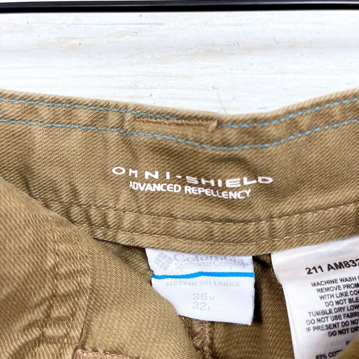 5.11 Columbia Griphoist Pant Tan Khaki Omni-Shield Mens 36x32 Size US 36 / EU 52 - 7 Thumbnail