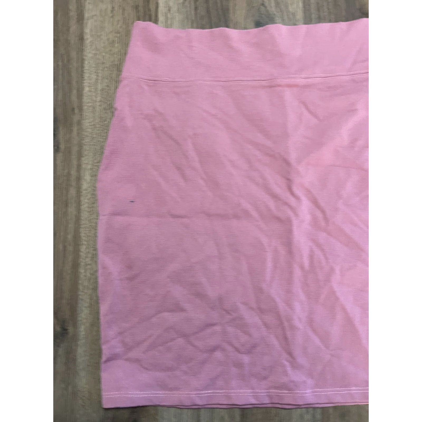 Vintage Sweet Skirt Women's XL Pink Pull On Mini Pencil Straight Cut Skirt Solid Casual Fall Spring Summer Men? Girls? Size 40" / US 18 - 3 Thumbnail