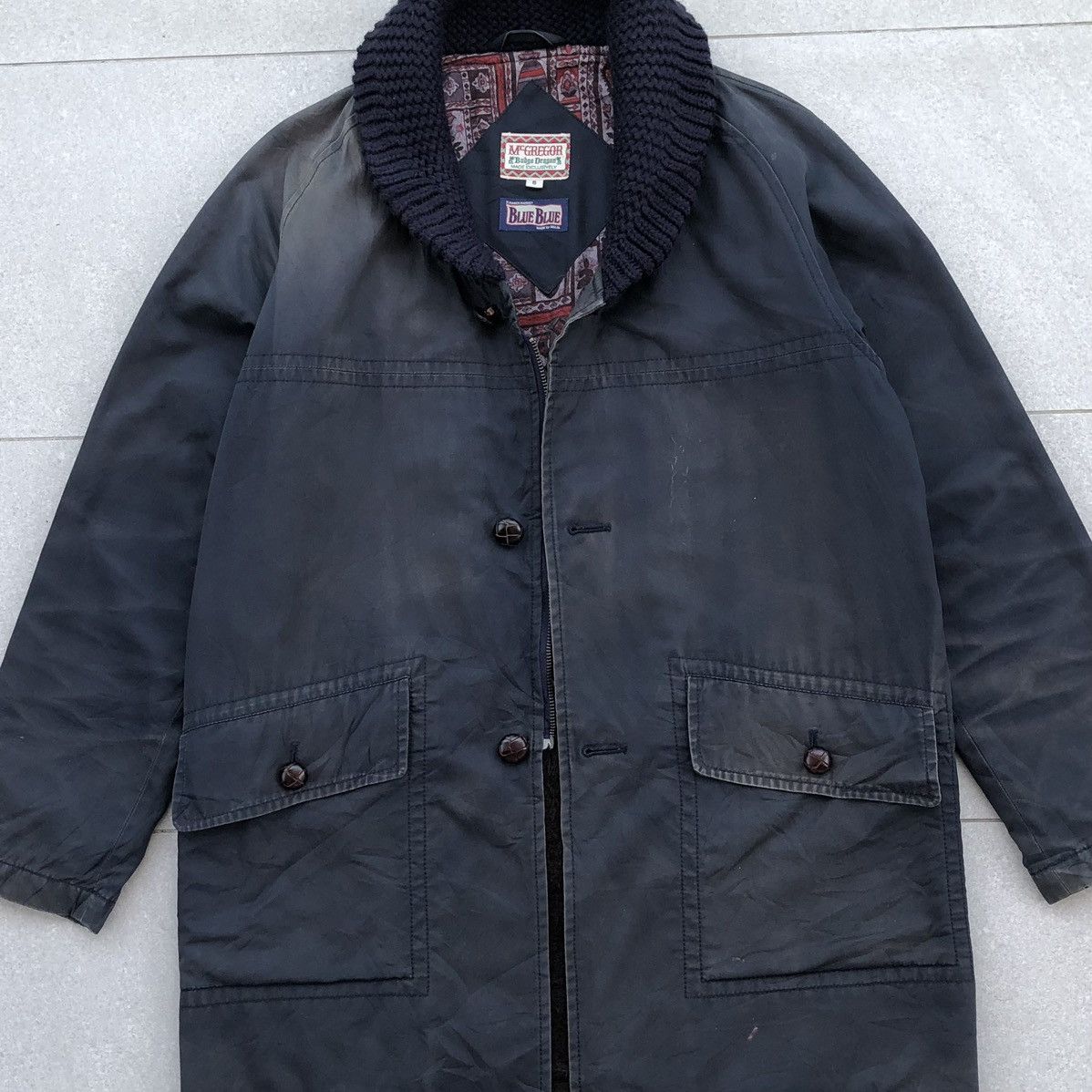 Blue Blue Japan McGREGOR×BLUE BLUE Hollywood Ranch Market Shawl Collar Coat Size US S / EU 44-46 / 1 - 2 Thumbnail
