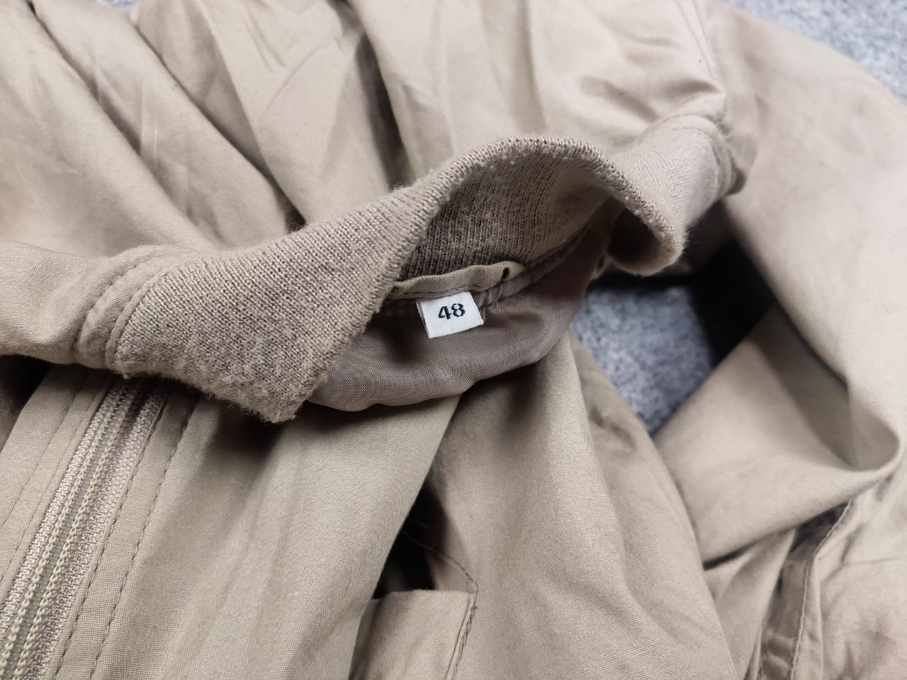 Lacoste Vintage 90's Lacoste custom double logo Beige Bomber Jacket Size US M / EU 48-50 / 2 - 19 Thumbnail