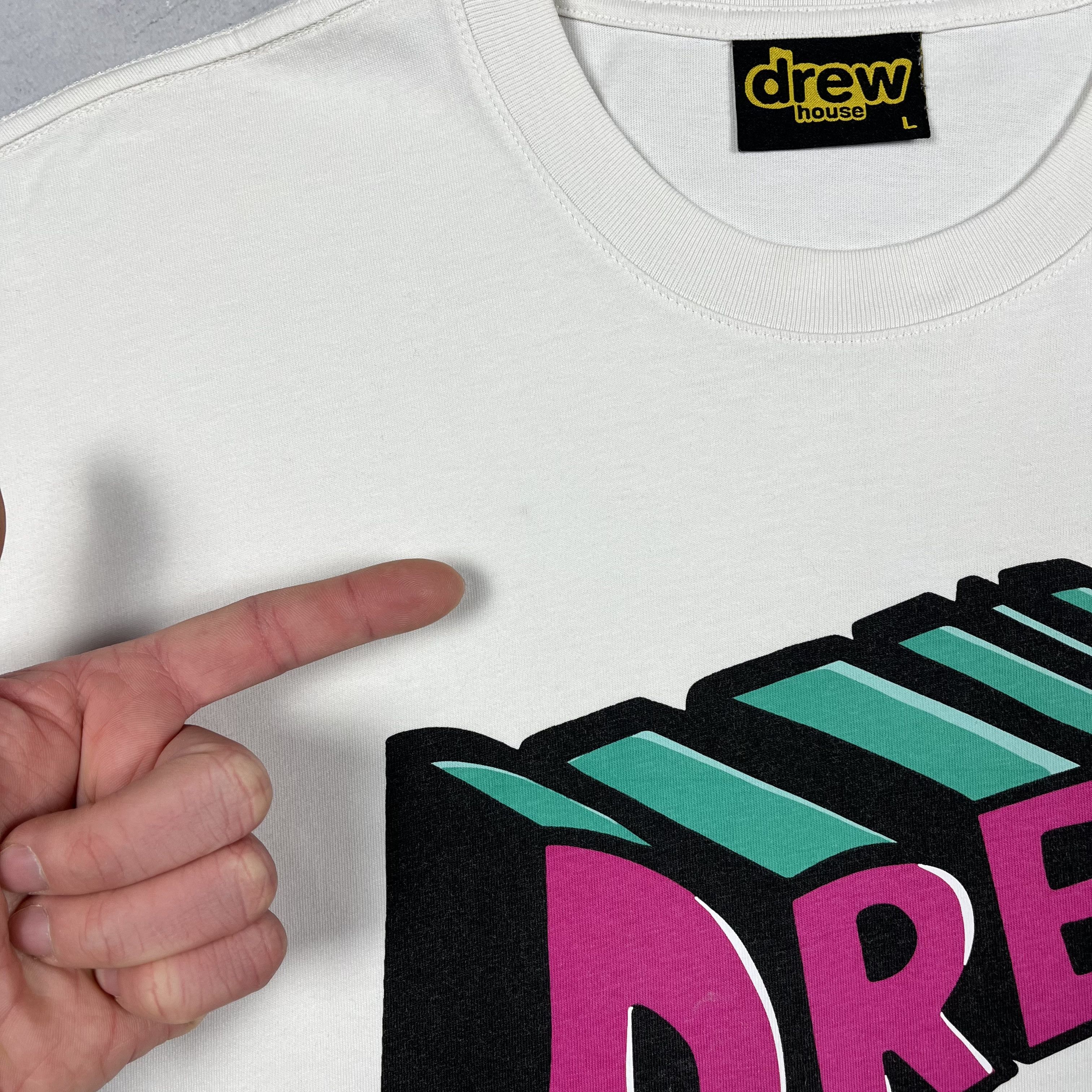 Drew House Drew House Script Big Logo T Shirt Size US L / EU 52-54 / 3 - 18 Thumbnail