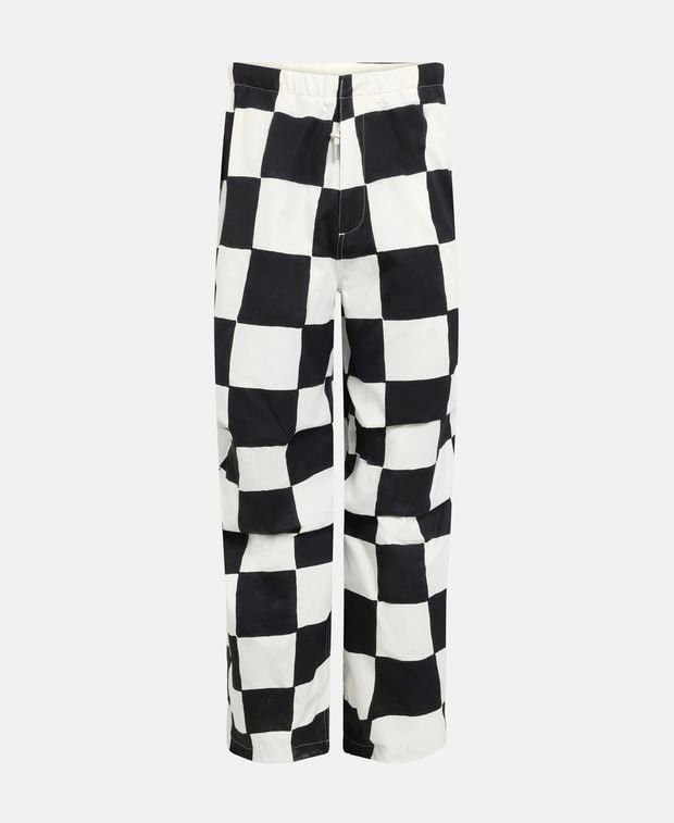 Silk-blend trousers