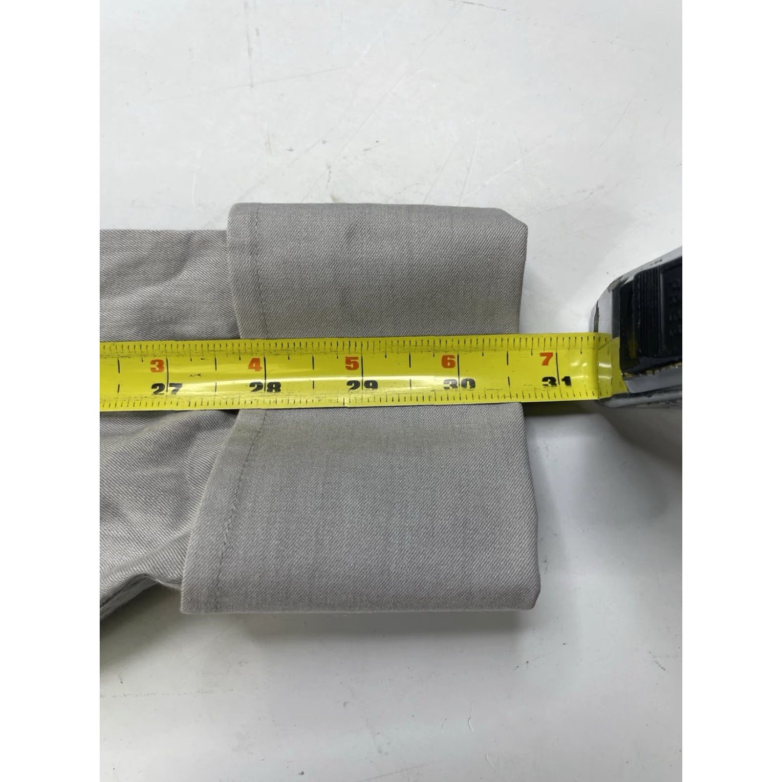 Vintage Donald J. Trump Shirt Mens 17 Dress Shirt Long Sleeve Collared French Cuff Gray Cotton Button 17 Regular Mens Size US XL / EU 56 / 4 - 5 Thumbnail