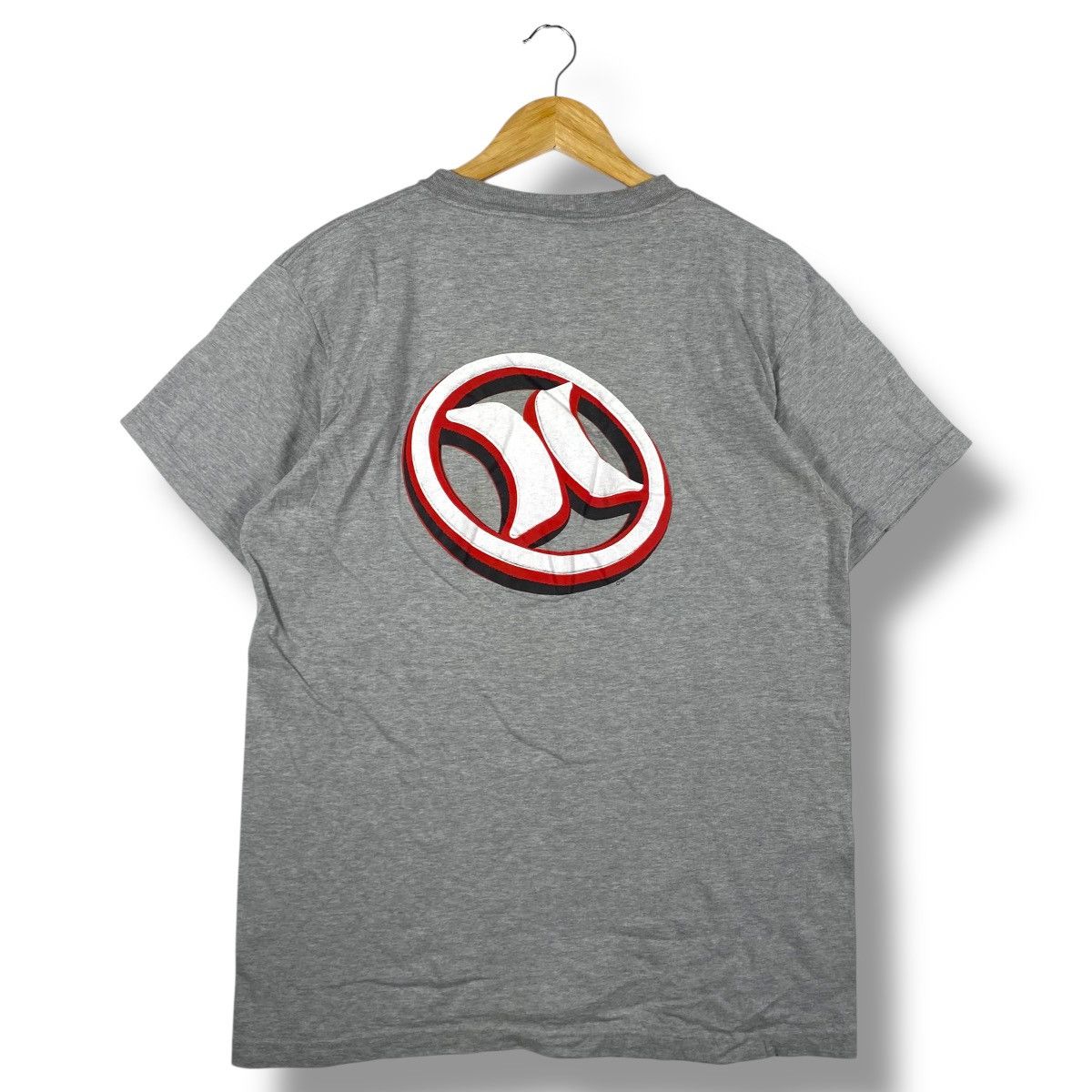 Hurley × Vintage Vintage 90's HURLEY 999 Big Logo Skate Surf Tee Shirt Large Size US L / EU 52-54 / 3 - 1 Thumbnail