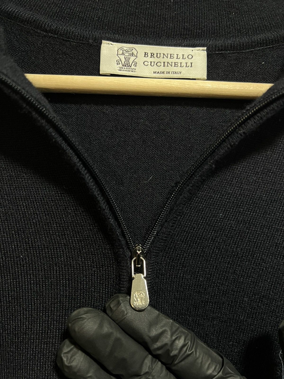 Brunello Cucinelli Brunello Cucinelli Wool Pullover Zip Old Money L Size Size US L / EU 52-54 / 3 - 16 Thumbnail