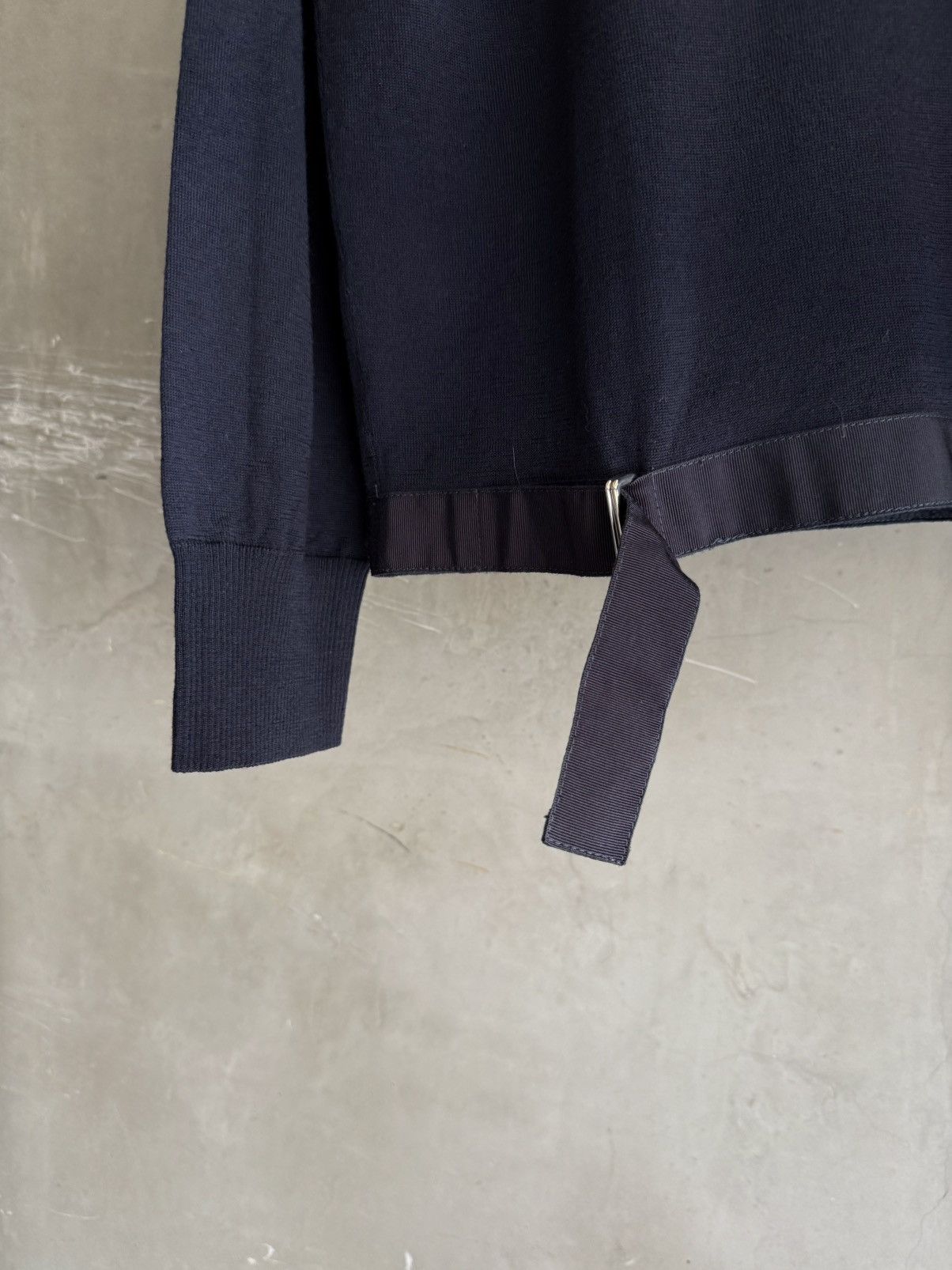 OAMC OAMC Dark Navy Belted Wool Knit Size US S / EU 44-46 / 1 - 5 Thumbnail