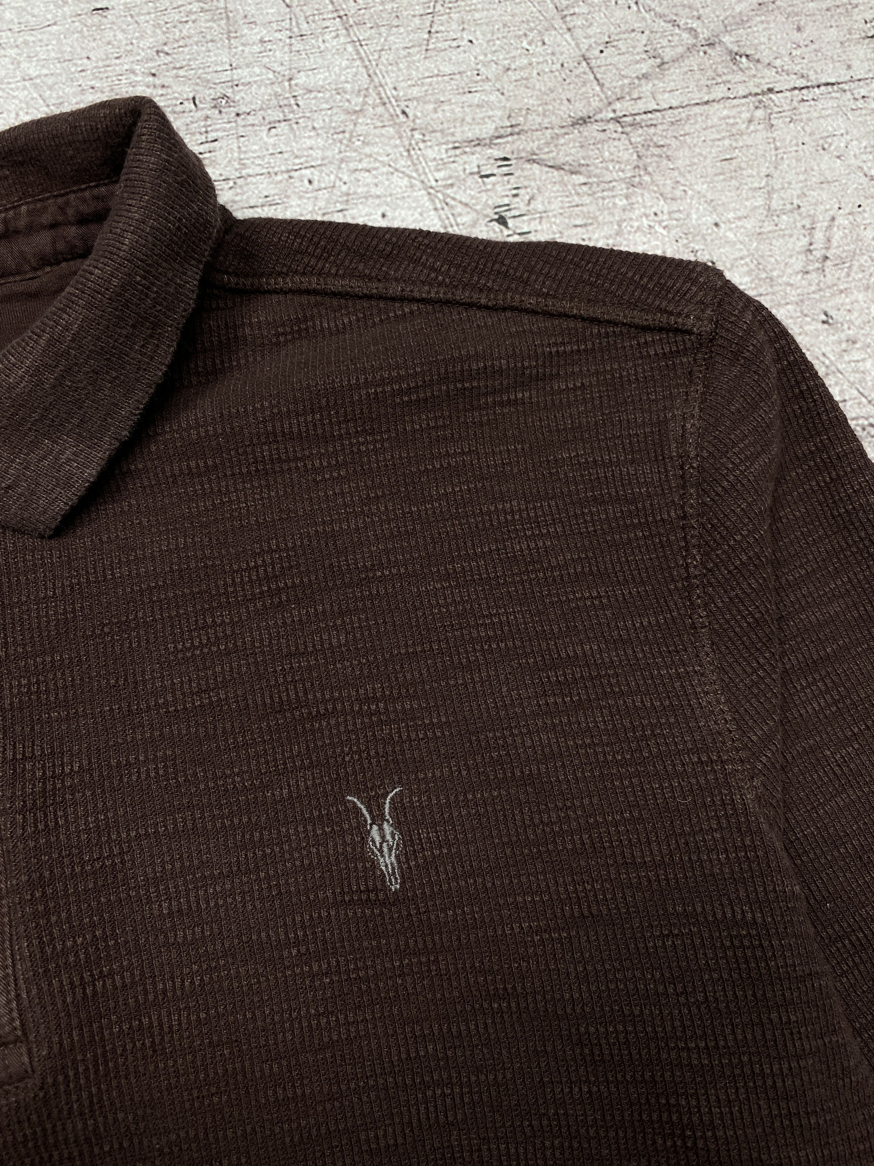 Allsaints Allsaints Vintage Mens Muse Long Sleeve Polo Shirt Size US M / EU 48-50 / 2 - 3 Thumbnail