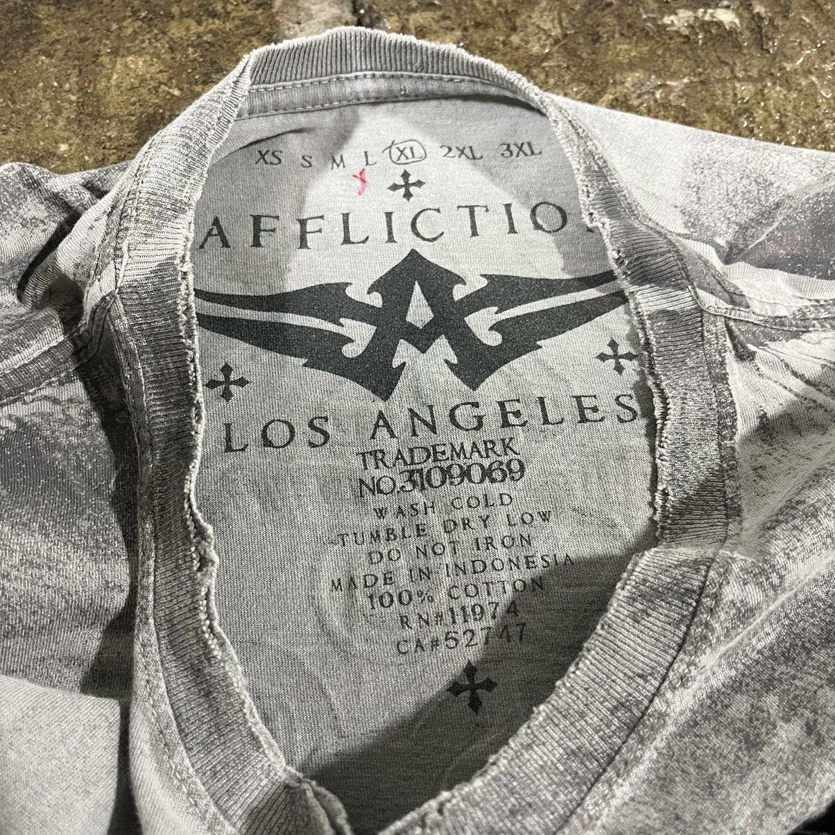 Affliction × Vintage Crazy Y2K Affliction Tee Shirt Grunge Goth Opium Skater Size US L / EU 52-54 / 3 - 5 Thumbnail