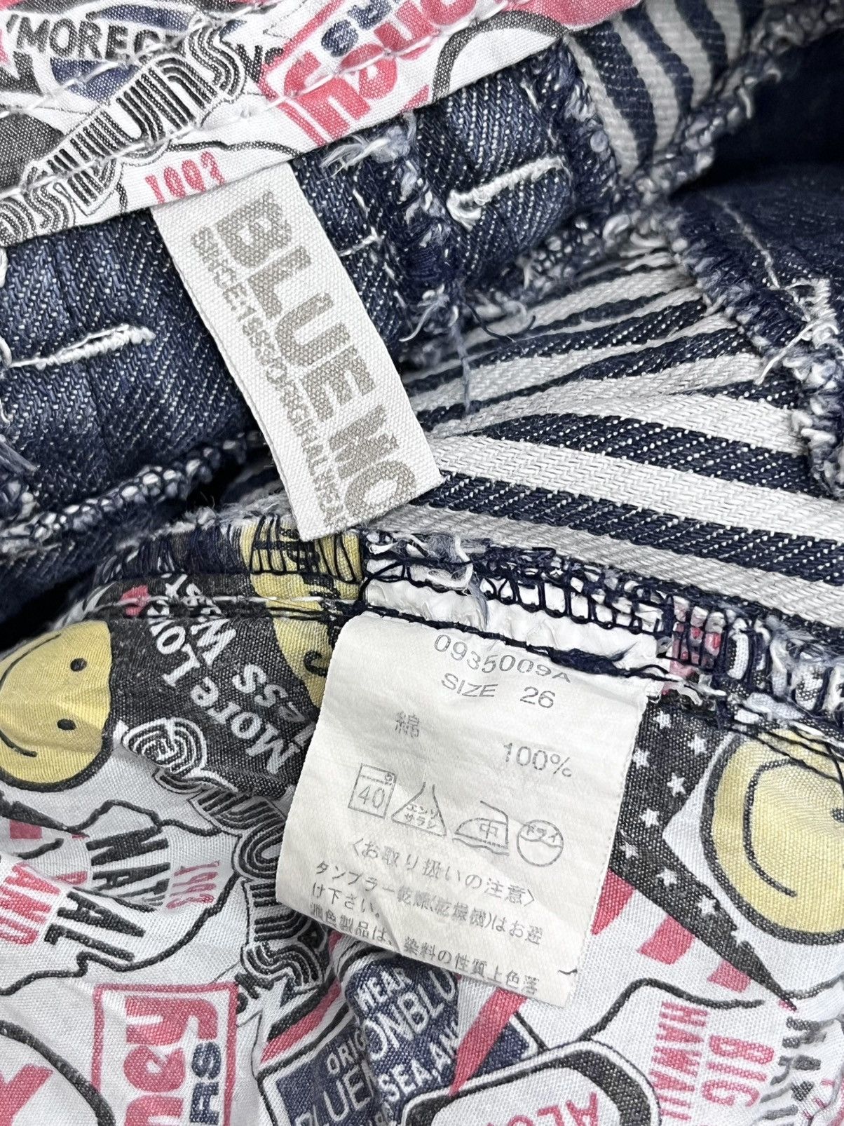 Japan Blue 💥 RARE🌛BMB Embroidery Patches Big Print Daicock Style Surf Size 29" - 13 Thumbnail